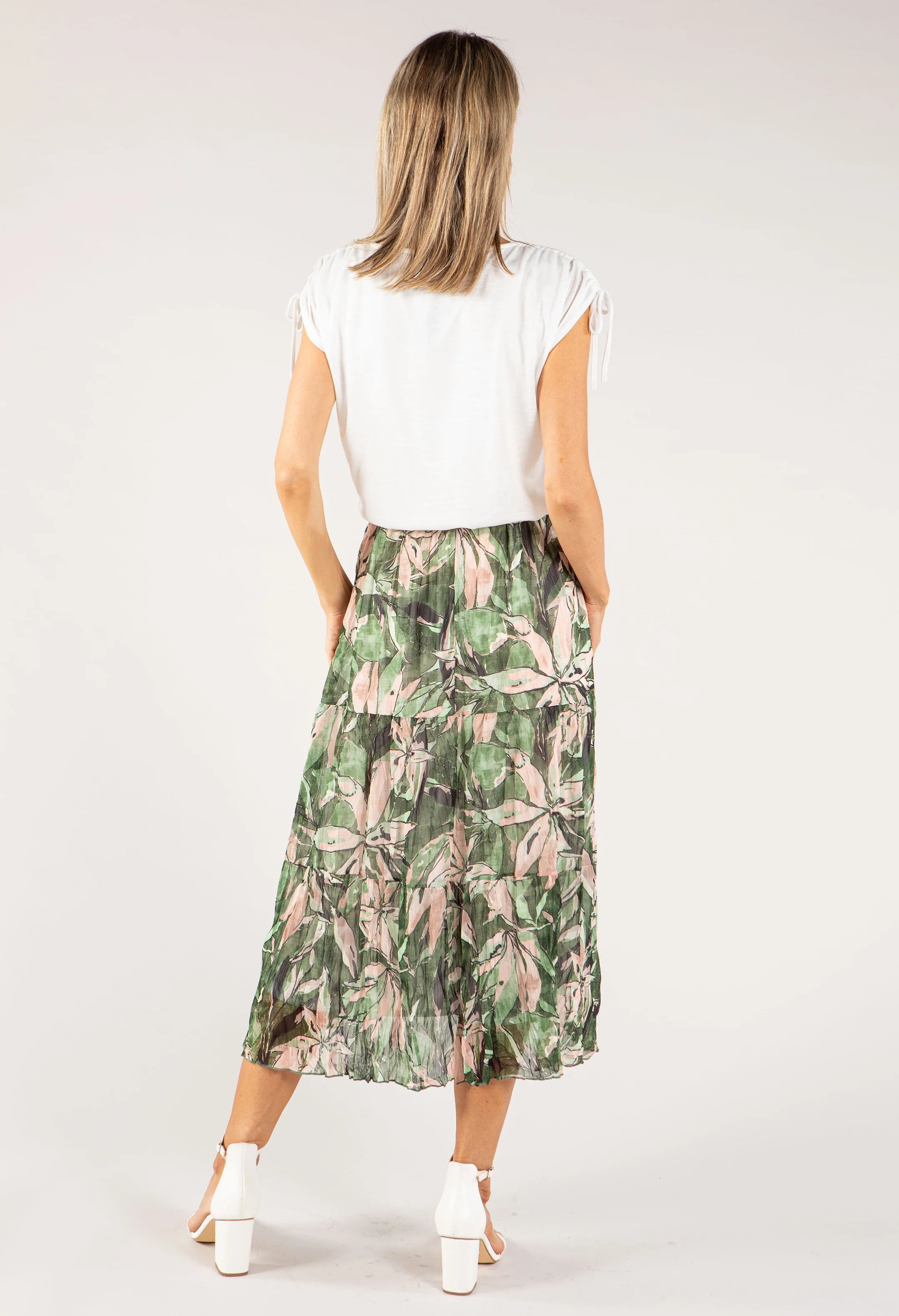 2 in 1 Leaf Print Dress - Image 5