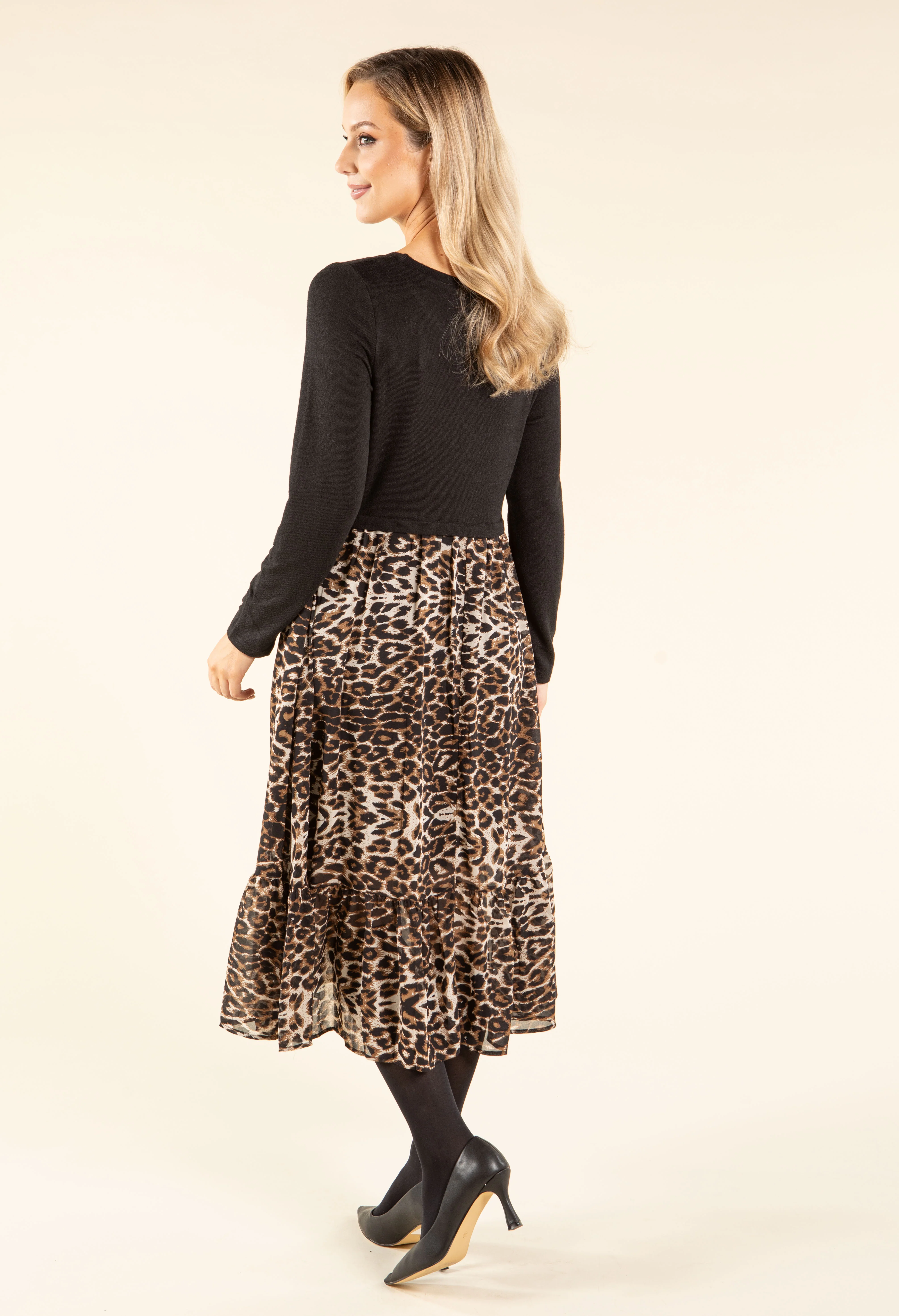 2 in 1 Leopard Print Dress - Image 5