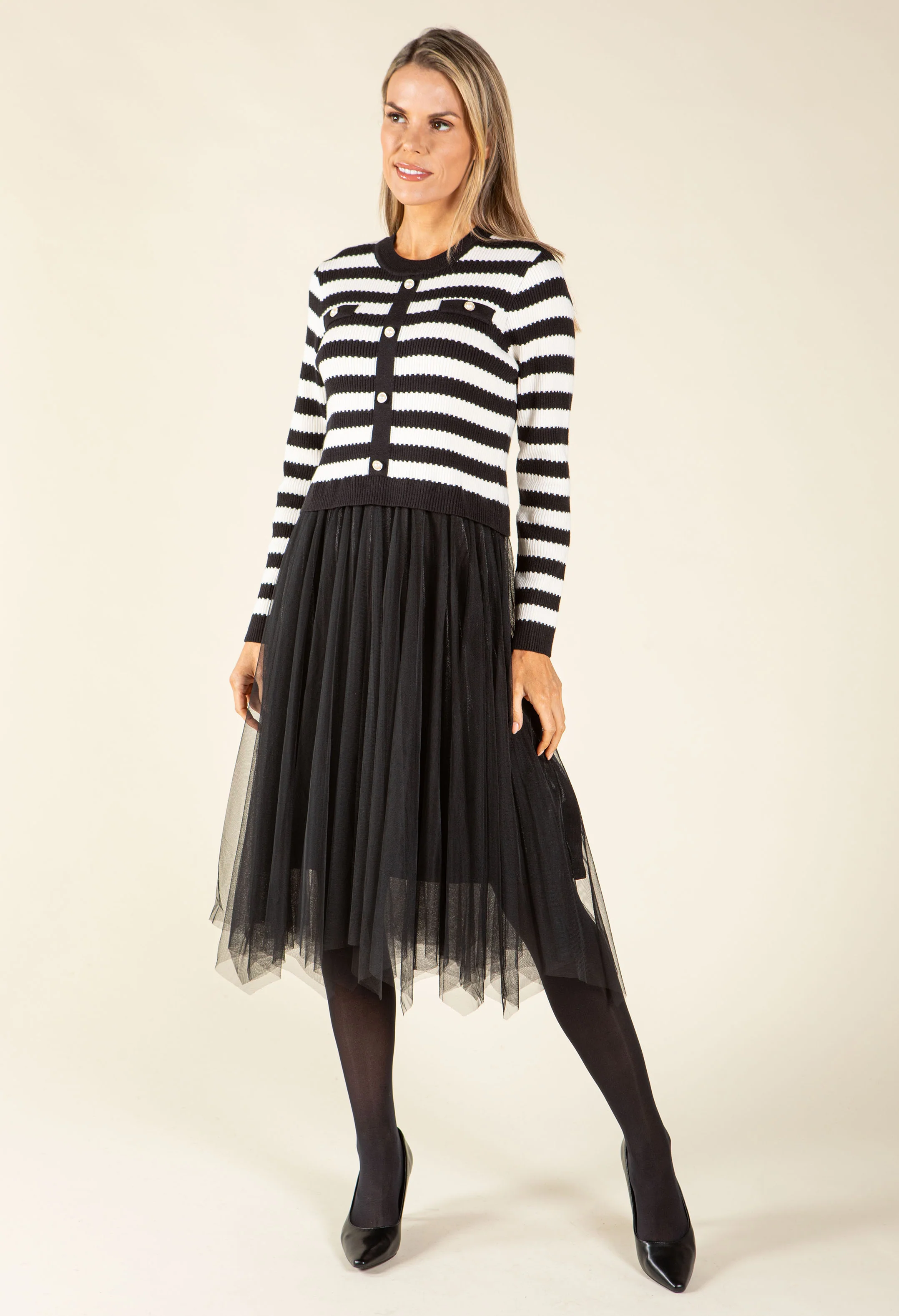 2 in 1 Look Tulle Dress - Image 2