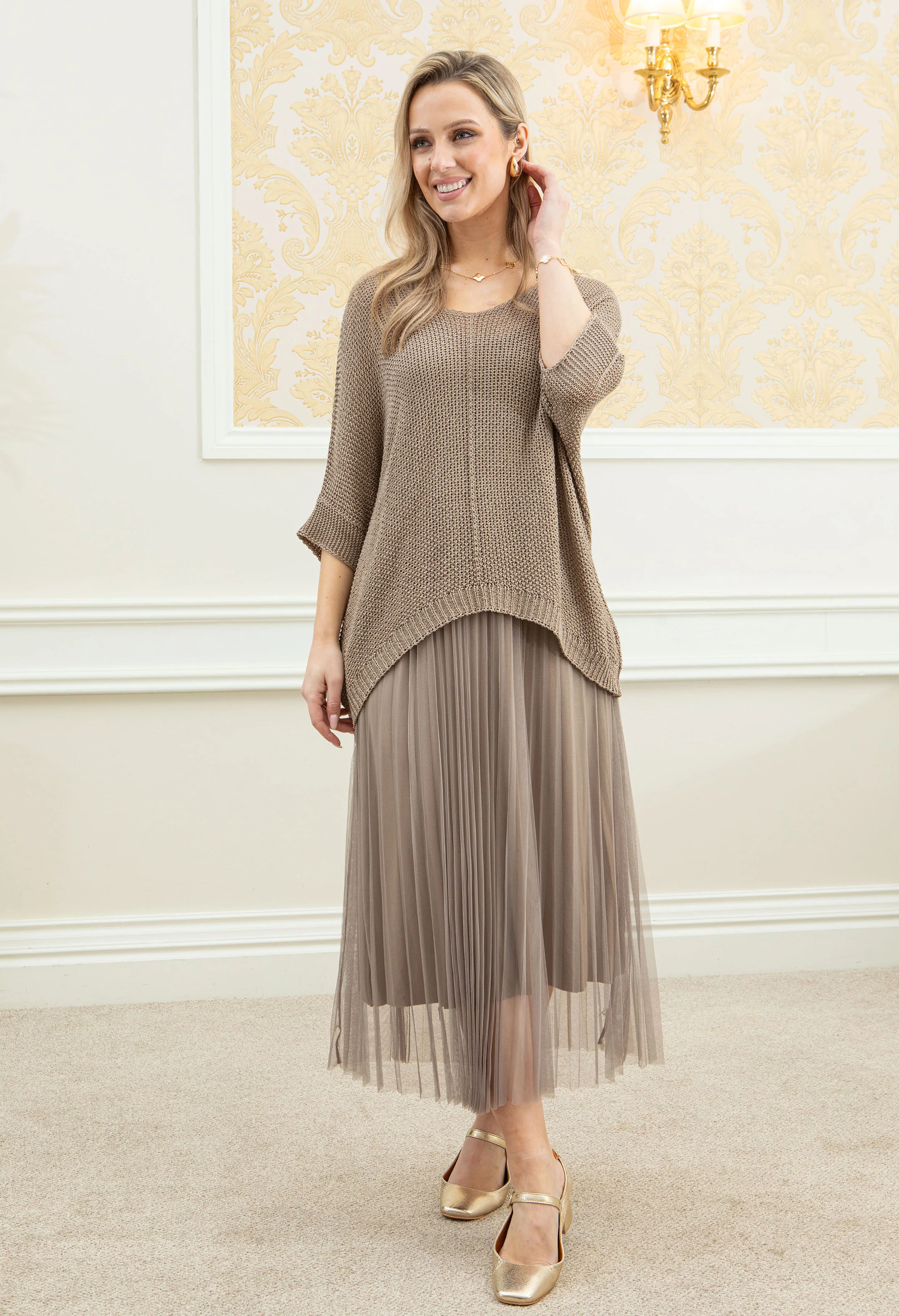 2 Piece Plisse Dress - Image 9