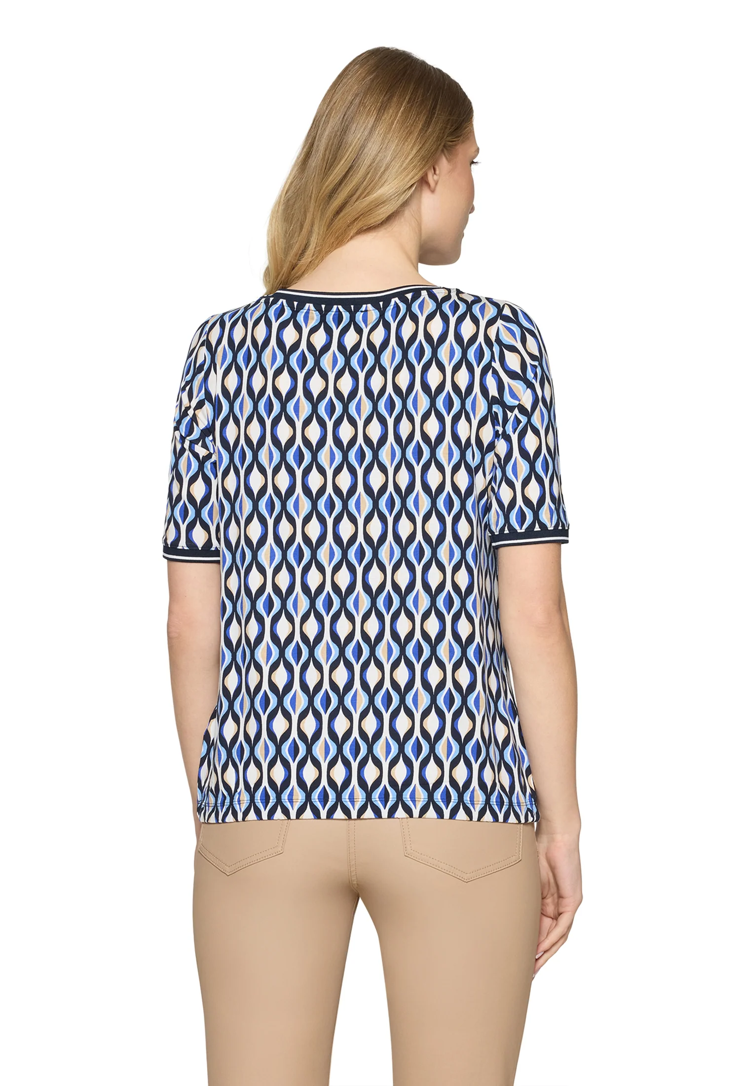 70s Geometric Print Top - Image 2