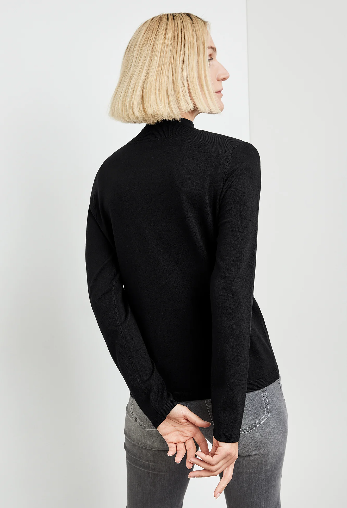 Fine Knit Turtleneck Jumper - Image 3