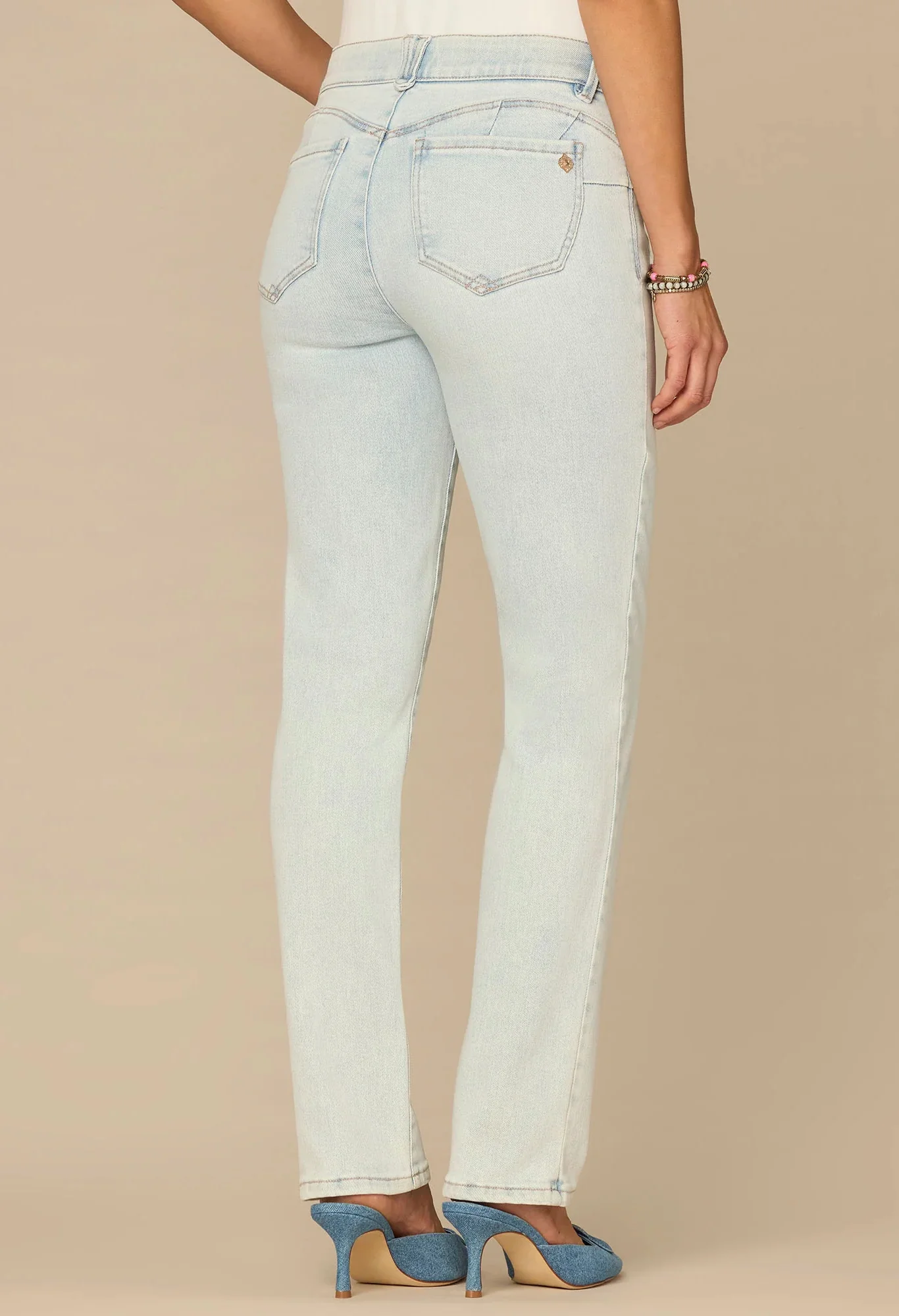 “Ab”solution® Mid-Rise Booty Lift Straight Leg Jeans - Image 4