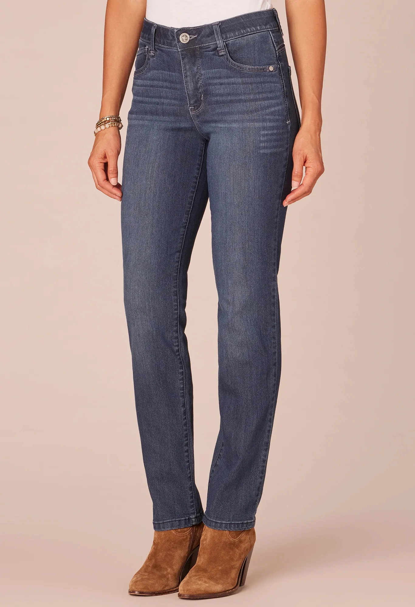 "Ab"solution® High Rise Straight Leg Jeans - Image 2