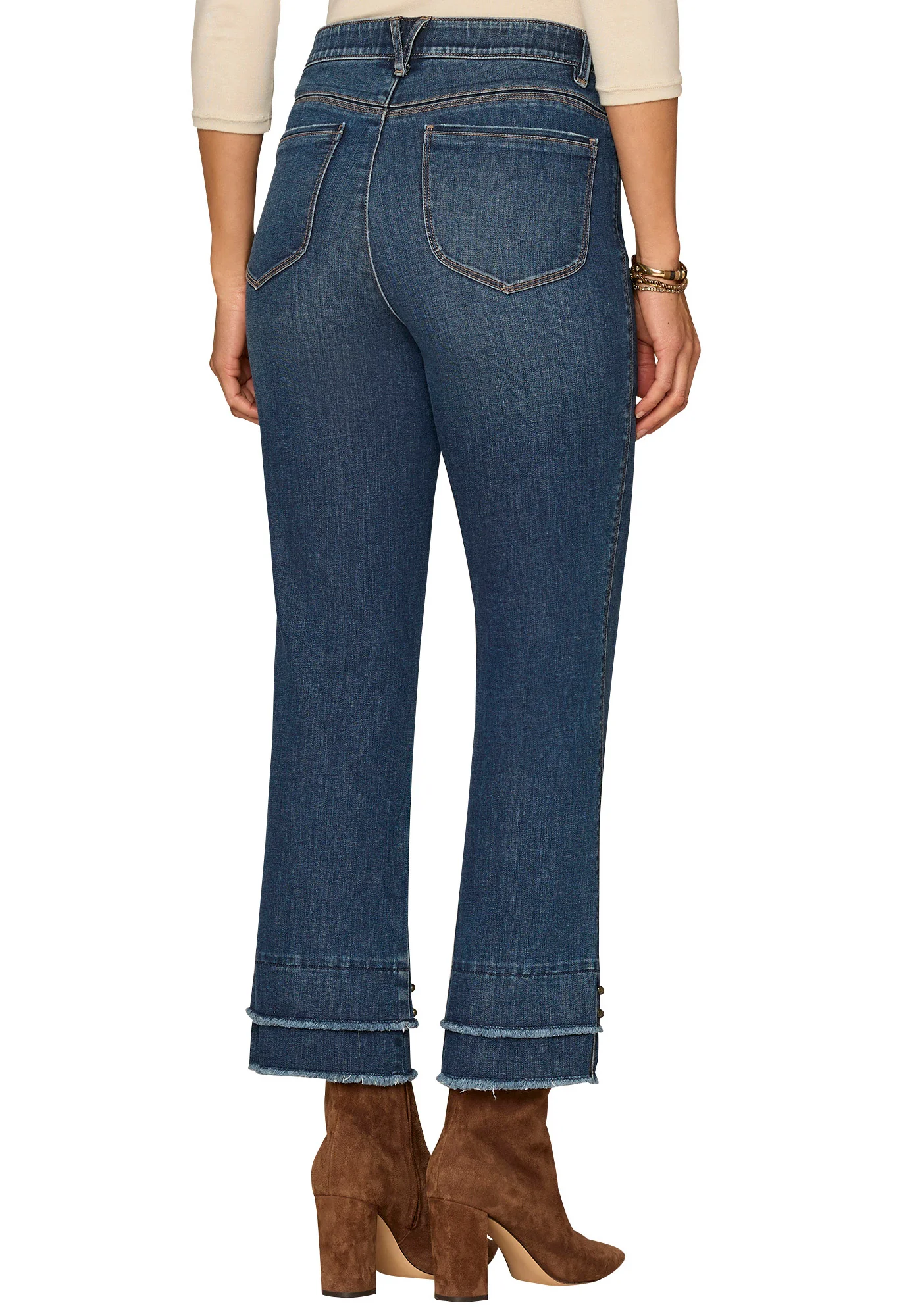"Ab"solution® Mid-Rise Kick Flare Jean - Image 3