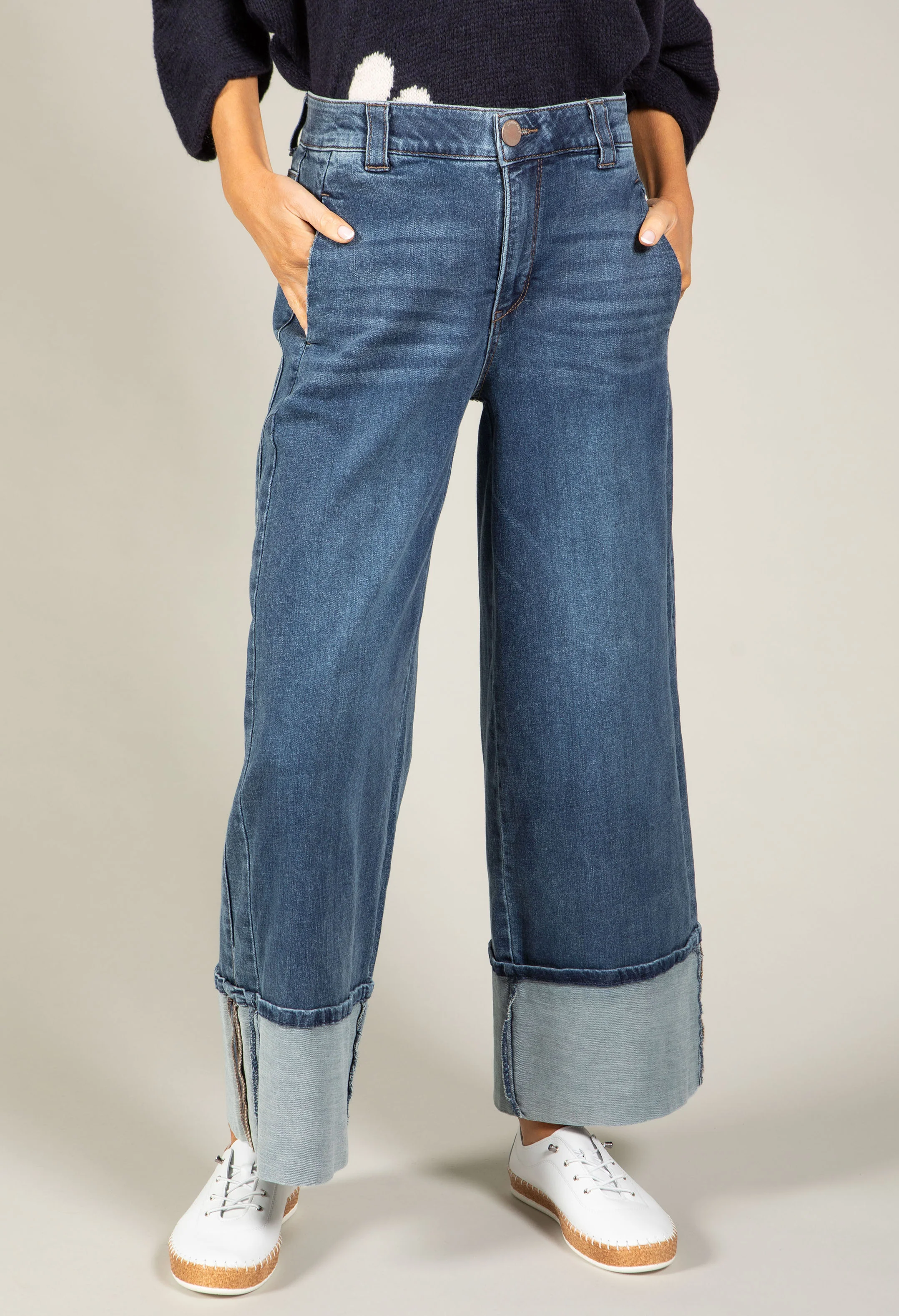 "Ab"solution® Skyrise Wide Leg Jeans - Image 3