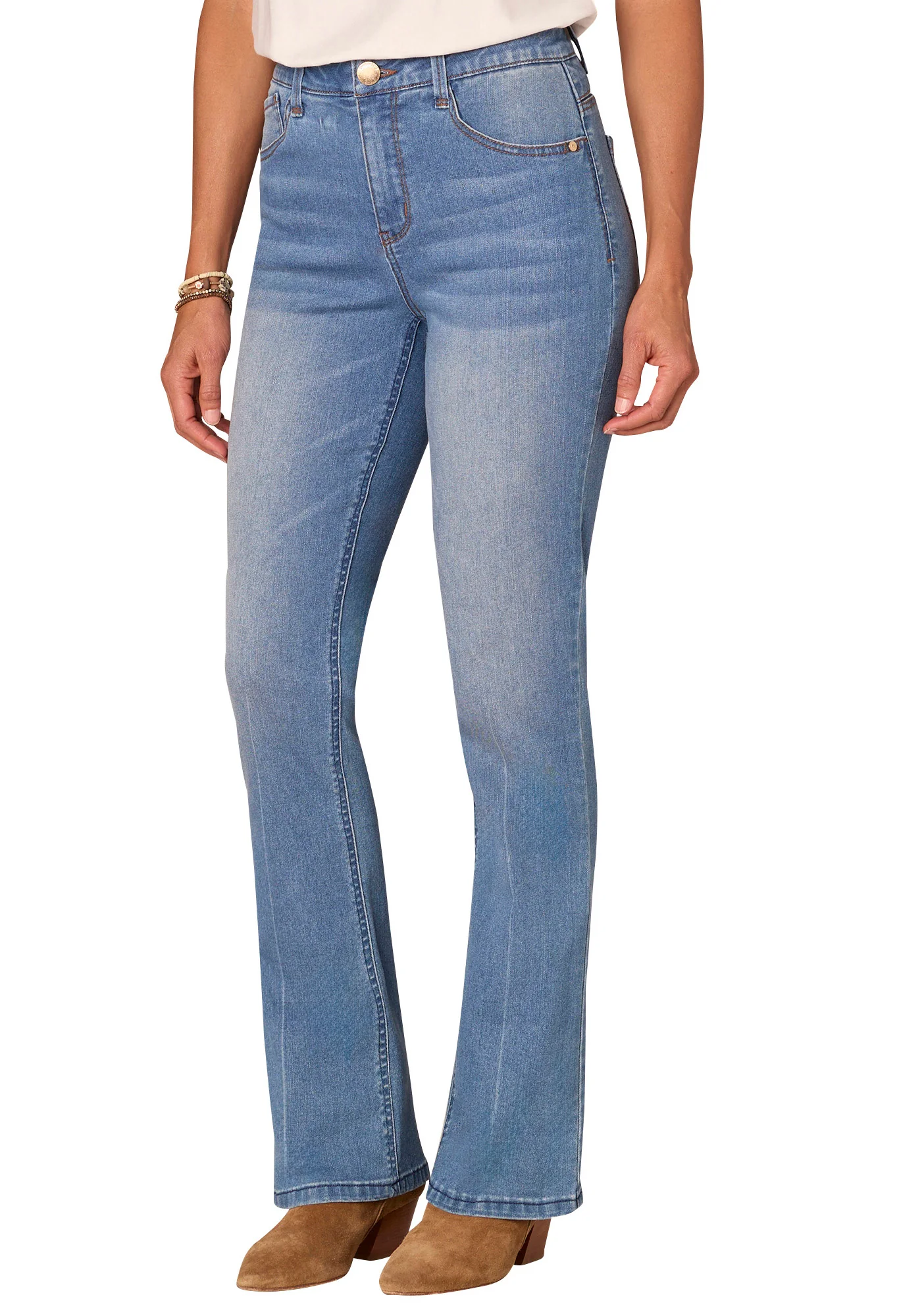 "Ab"solution High Rise Itty Bitty Boot Jeans - Image 2