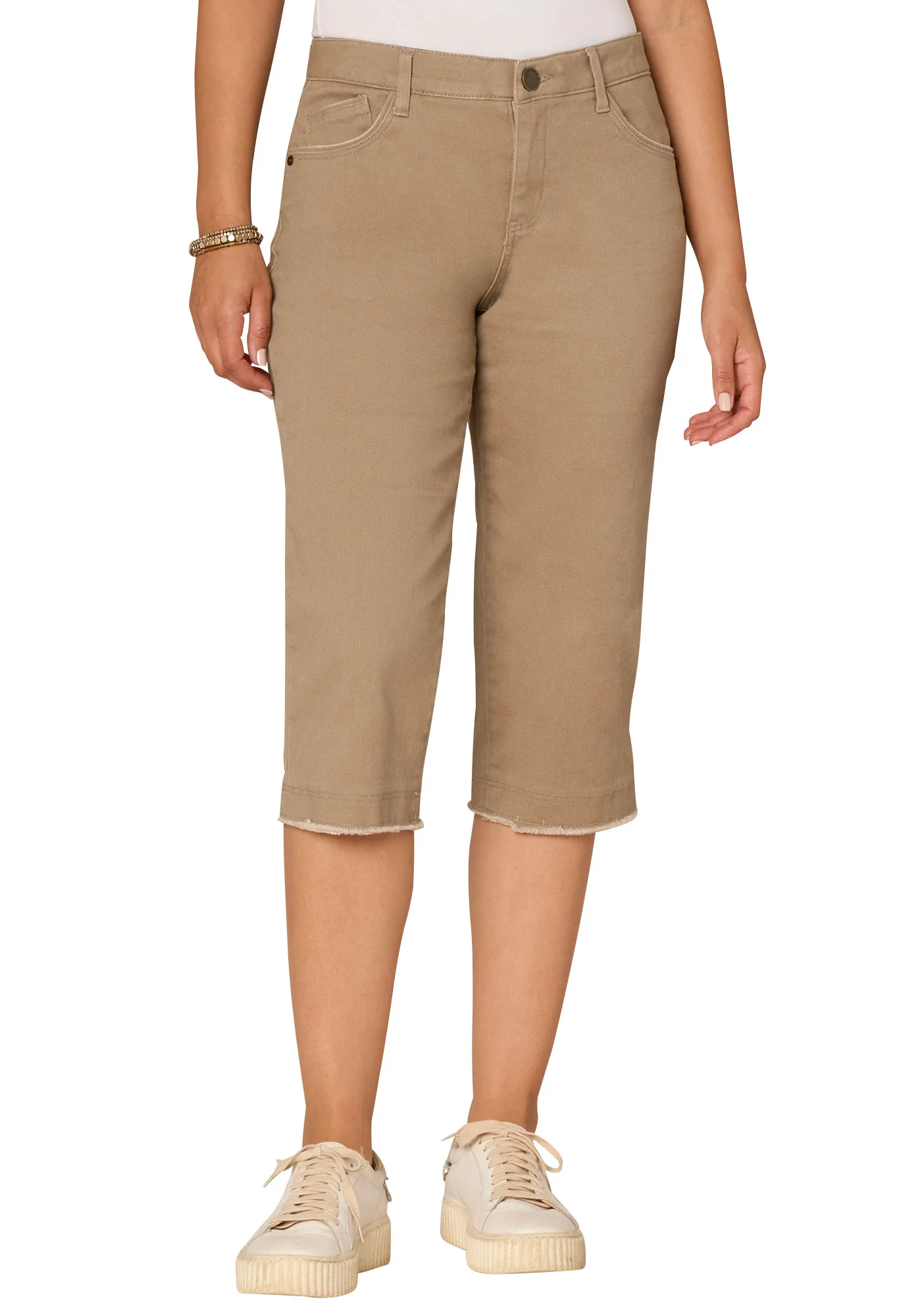 "Ab"solution Mid-Rise Fray Hem Skimmer Pant - Image 2