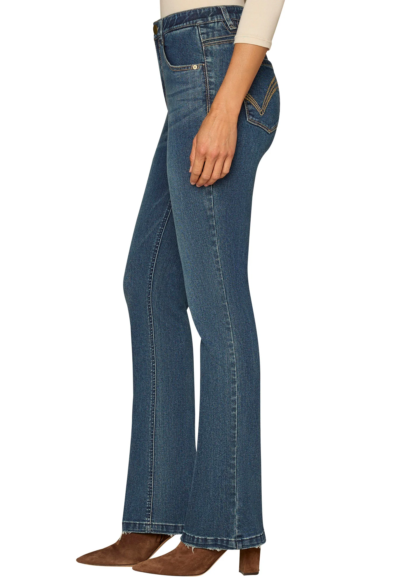 "Ab"solution Mid-Rise Itty Bitty Boot Jeans - Image 2