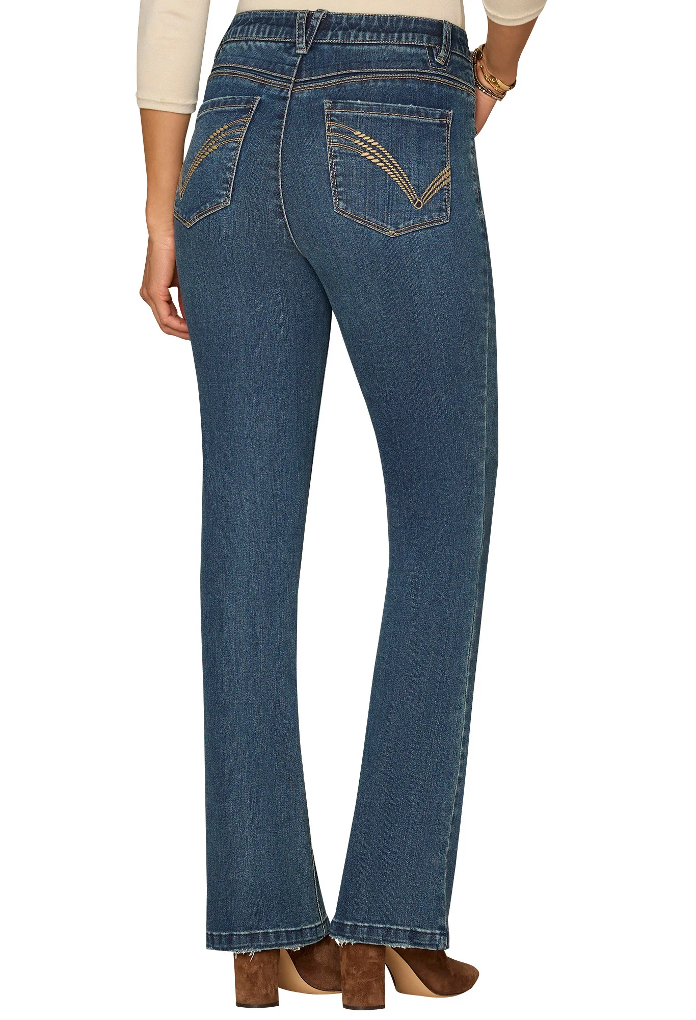 "Ab"solution Mid-Rise Itty Bitty Boot Jeans - Image 3
