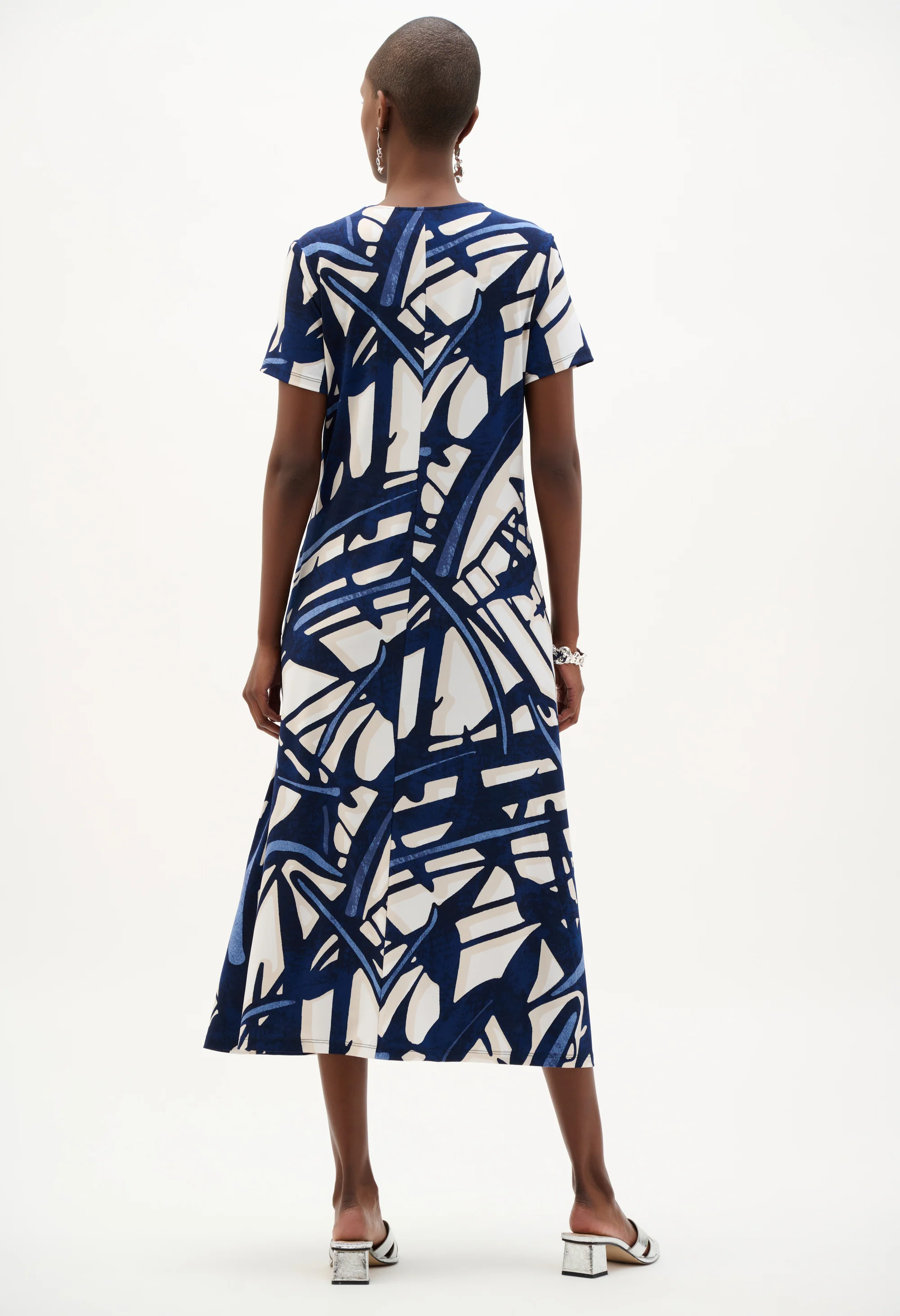 Abstract Midi Dress - Image 2