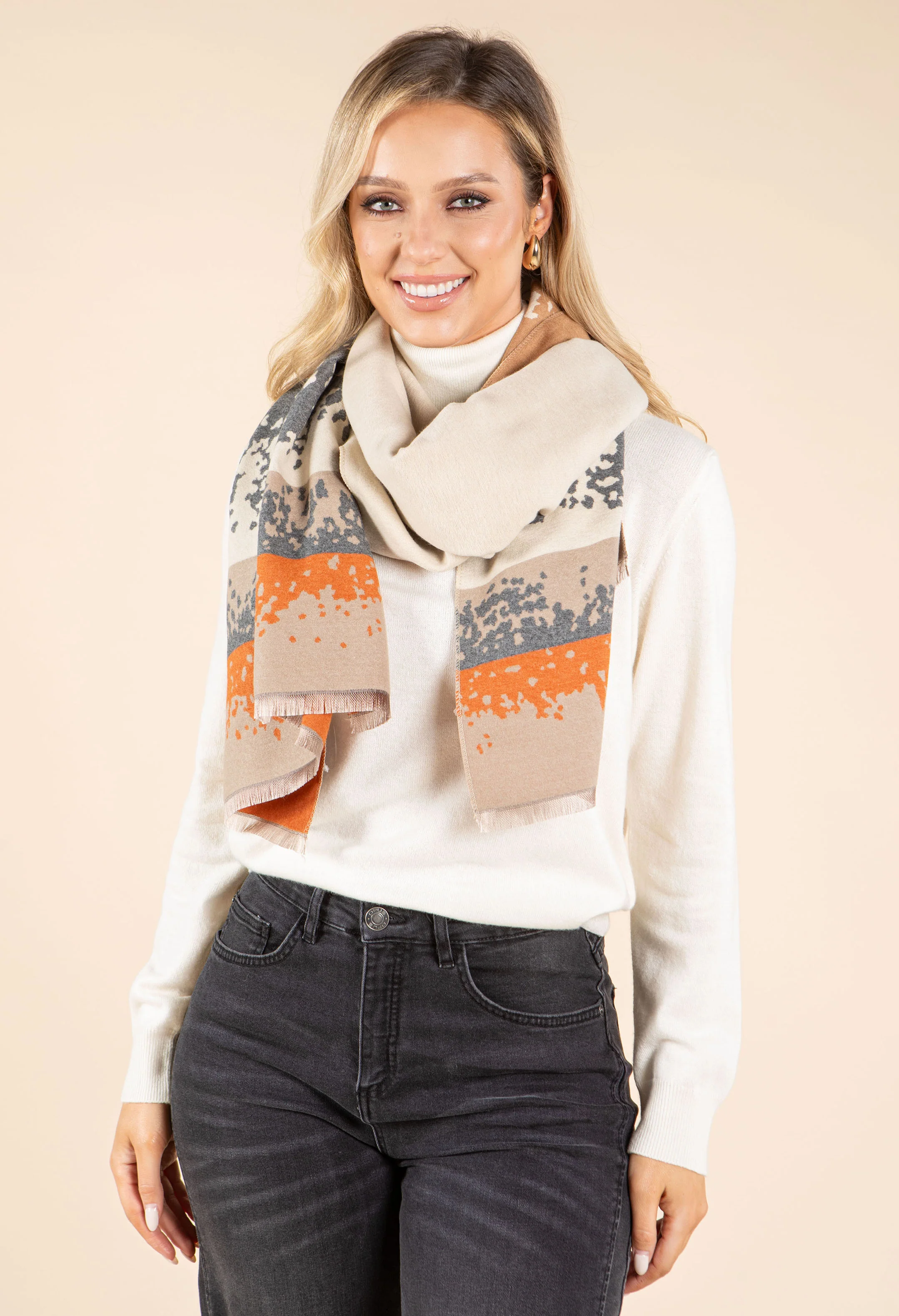 Abstract Print Scarf - Image 2