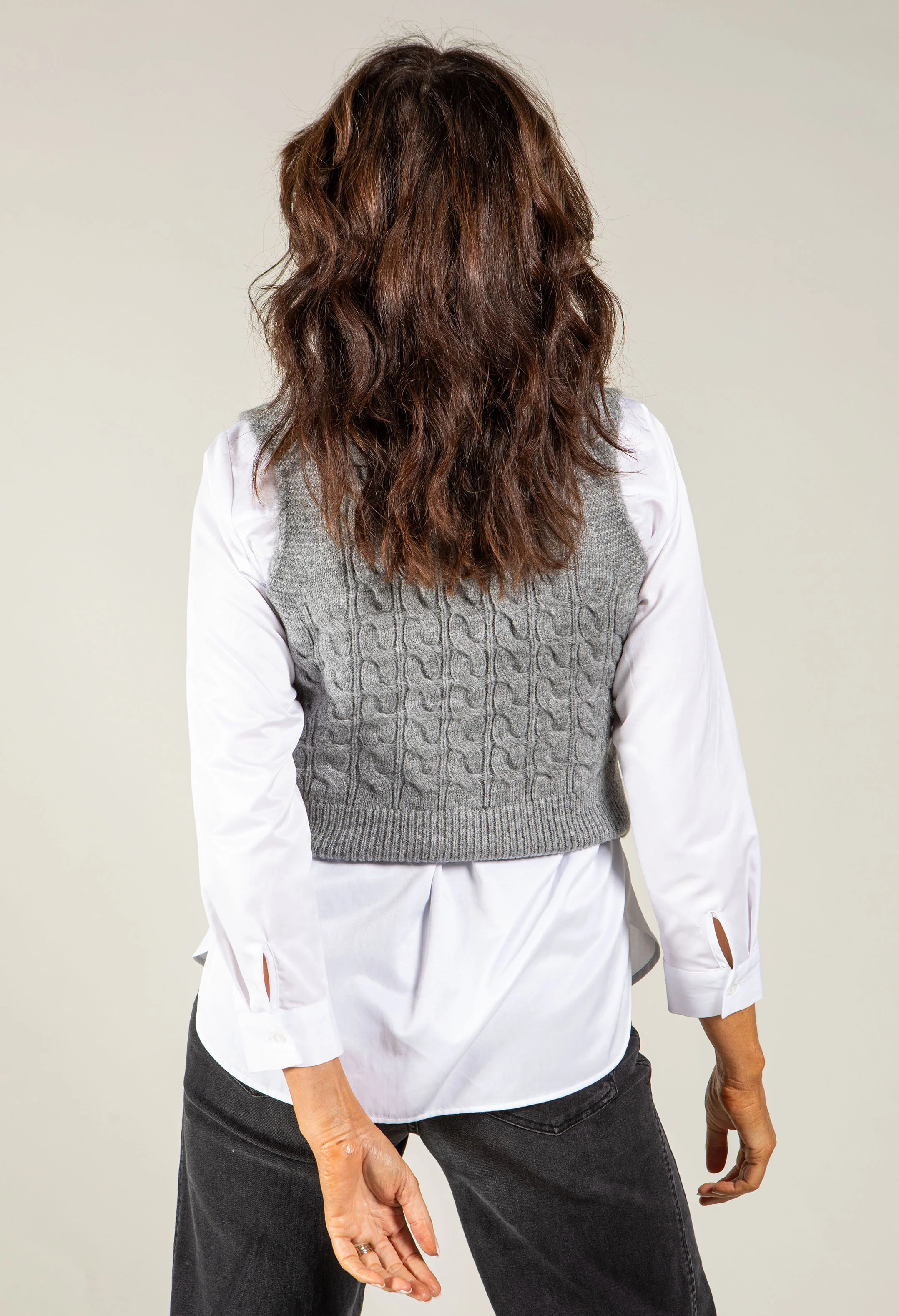 Adare Cable Knit Waistcoat - Image 13