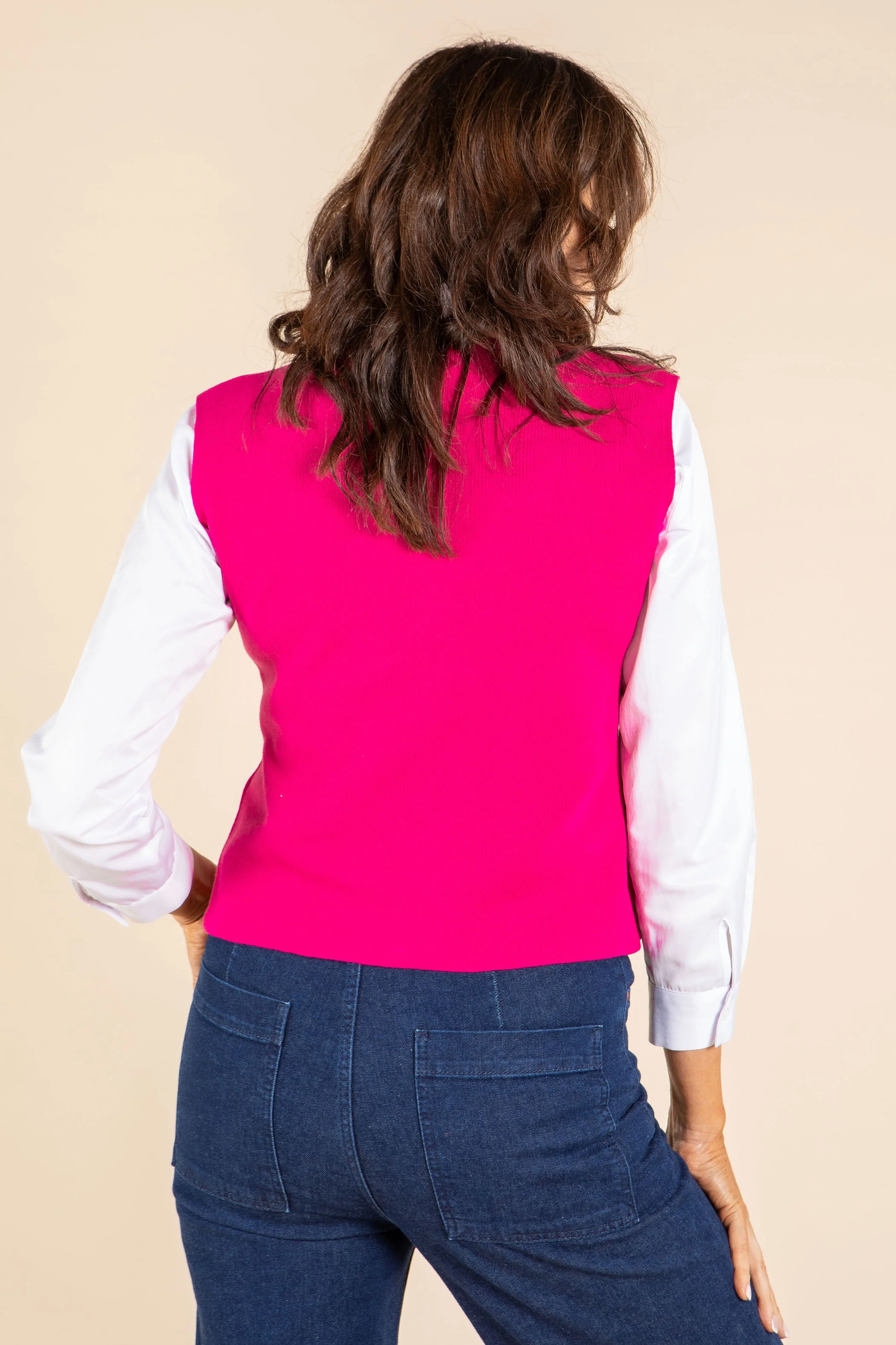 Alba Gold Button Waistcoat - Image 5