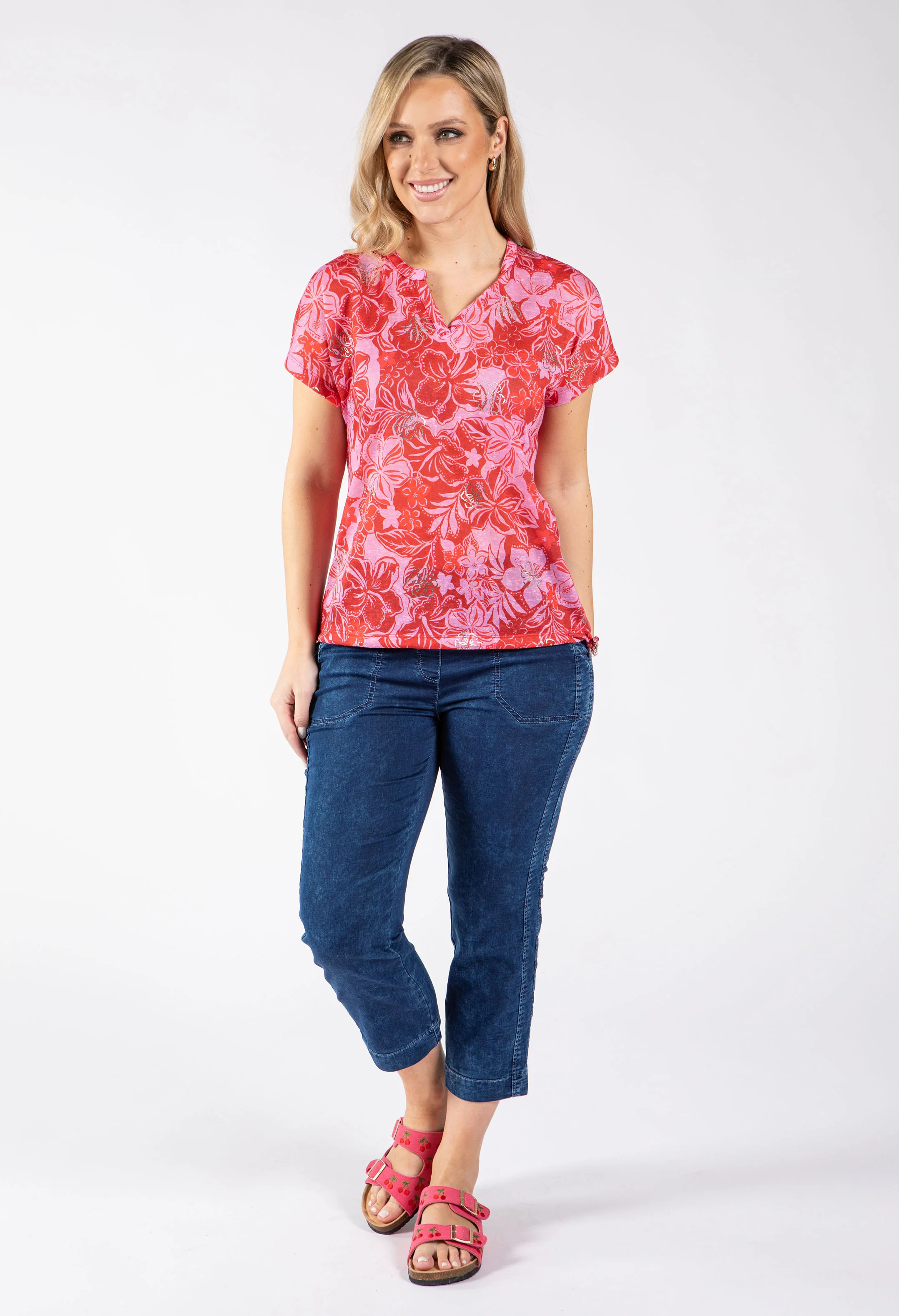 Aloha Floral Knit Top - Image 3