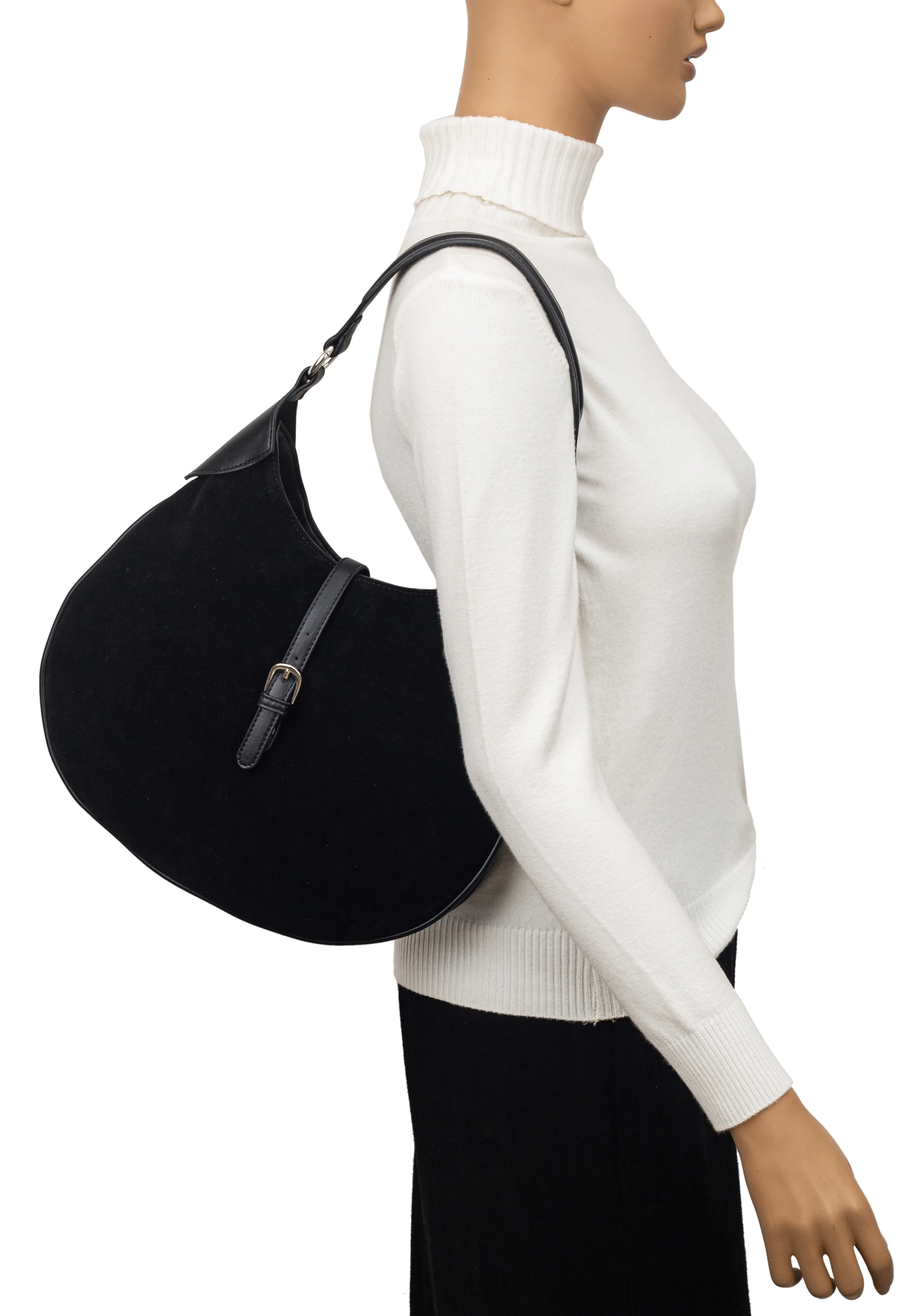 Amandine Curved Hobo Bag - Image 4