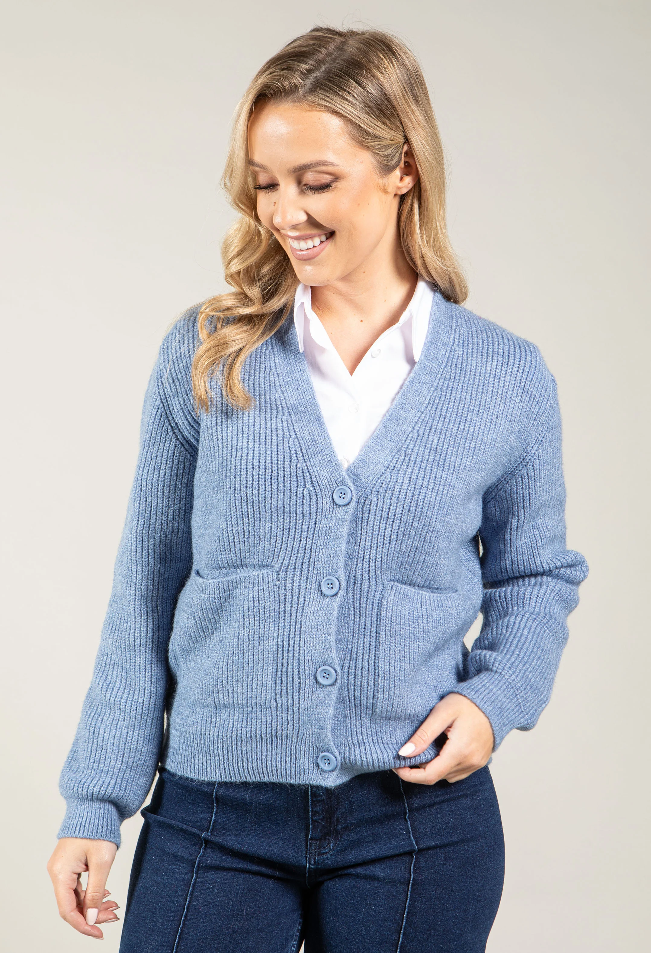 Amelia V-Neck Cardigan - Image 3