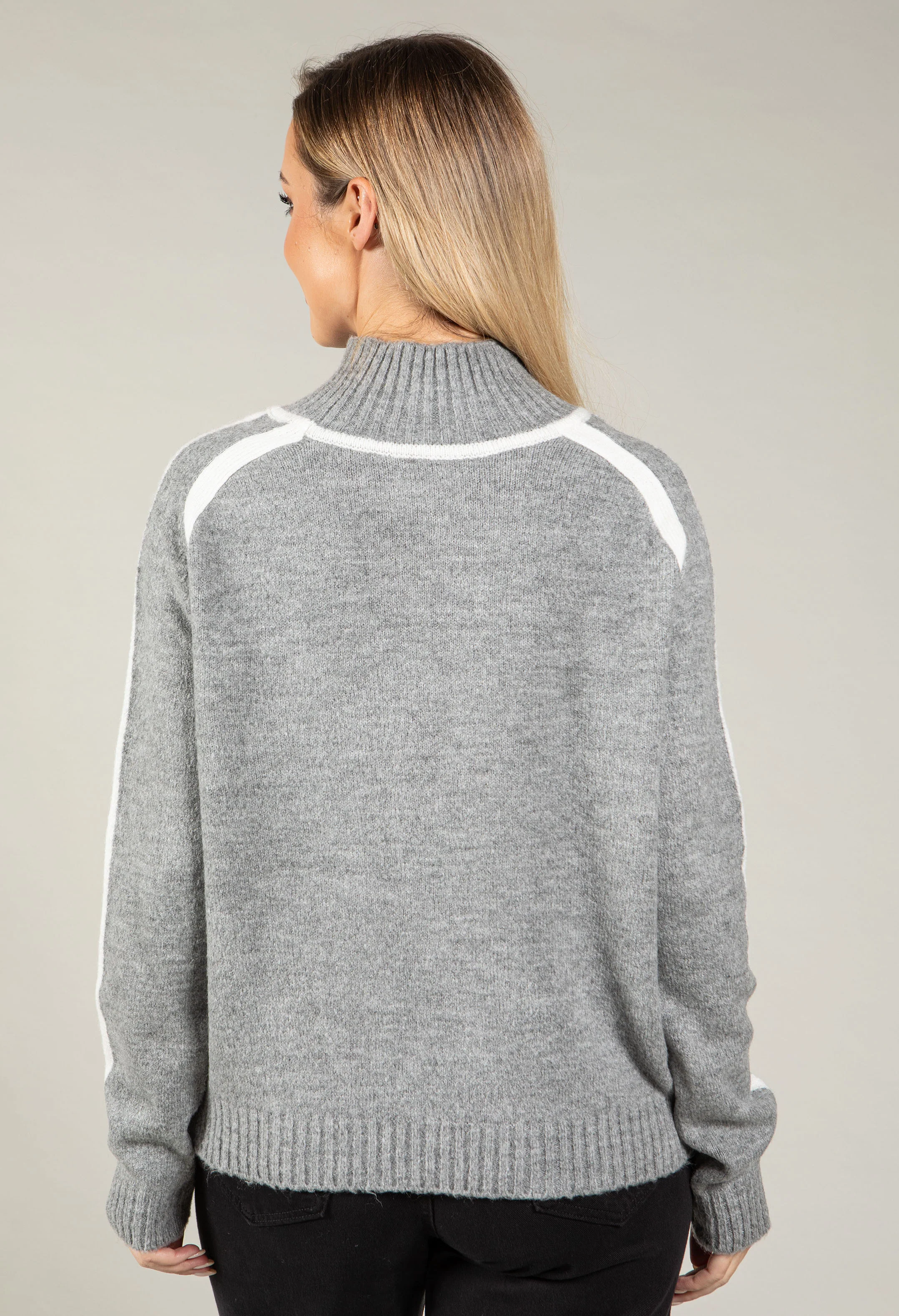 Ami Contrast Knit Jumper - Image 7