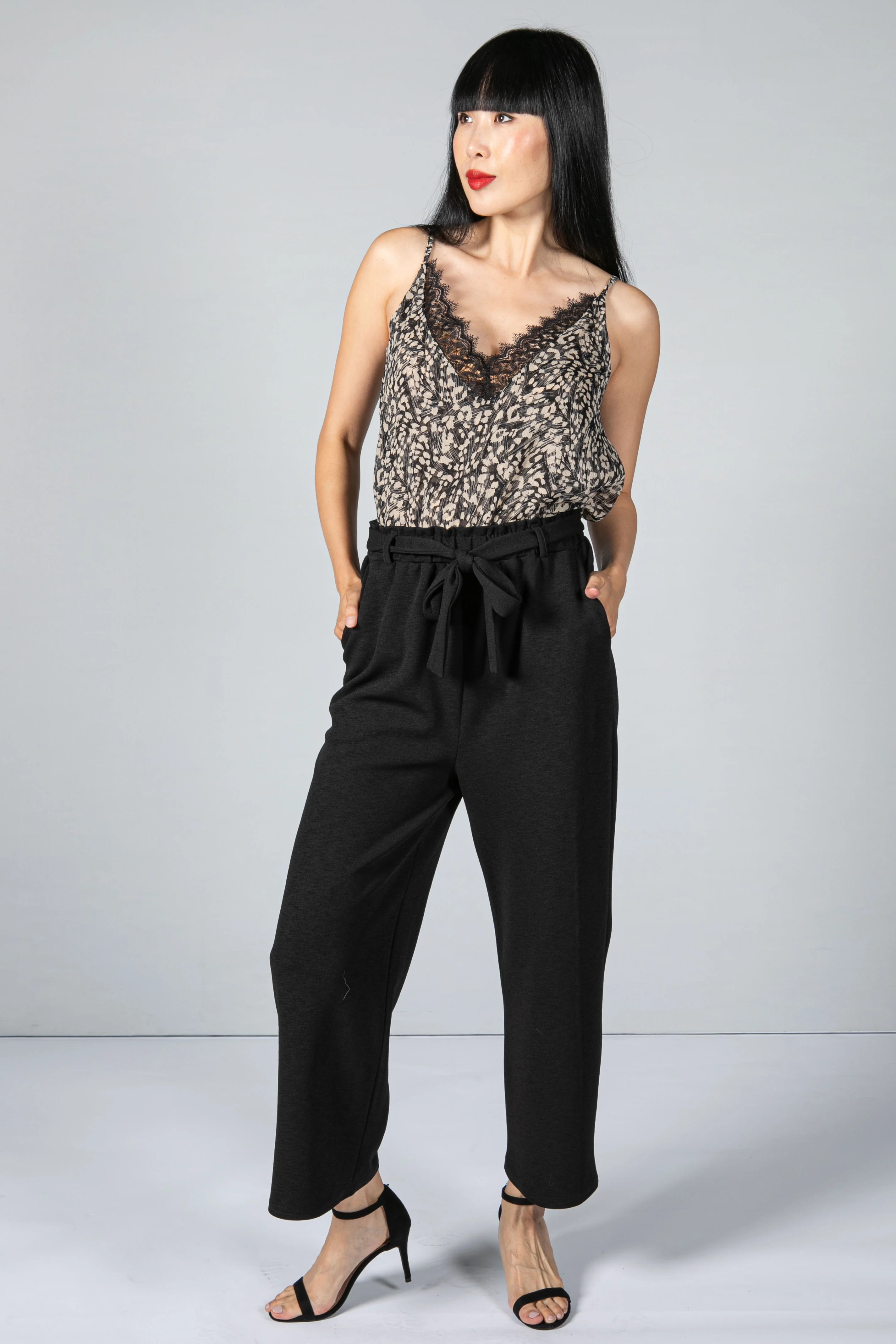 Animal Print Cami with Lace Trim - Image 5