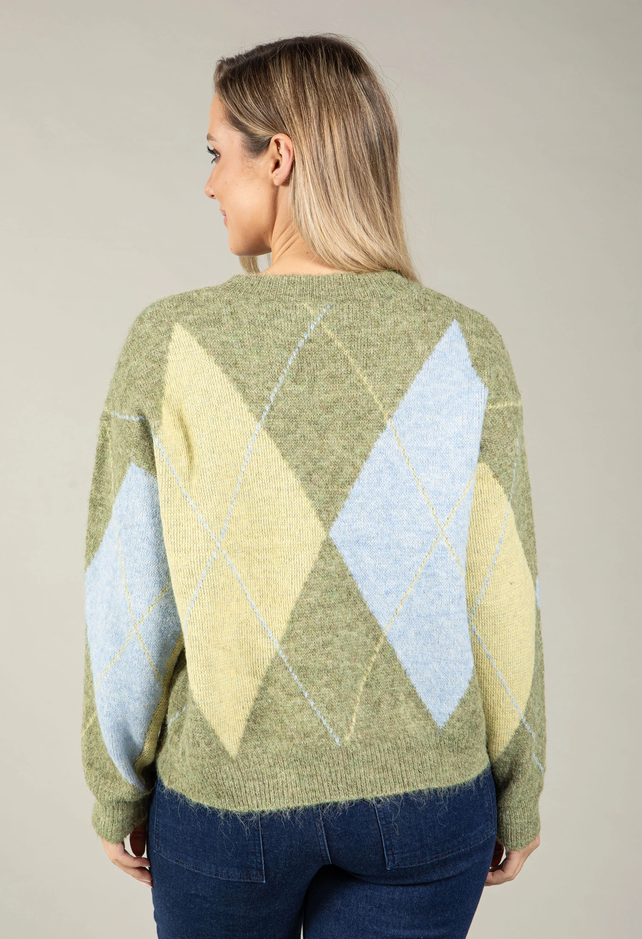 Argyle Knit Jumper - Image 4