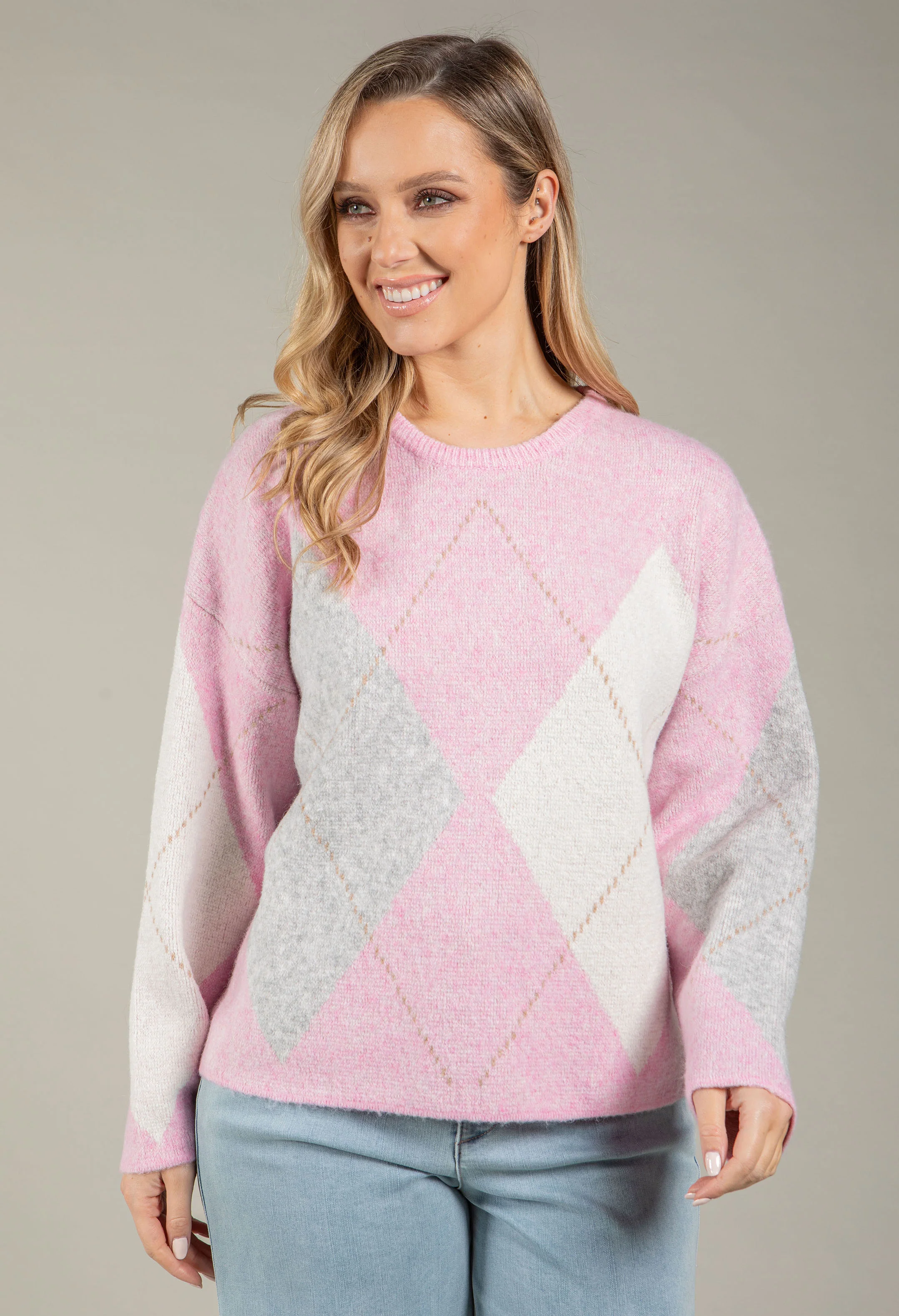 Argyle Knit Jumper - Image 5