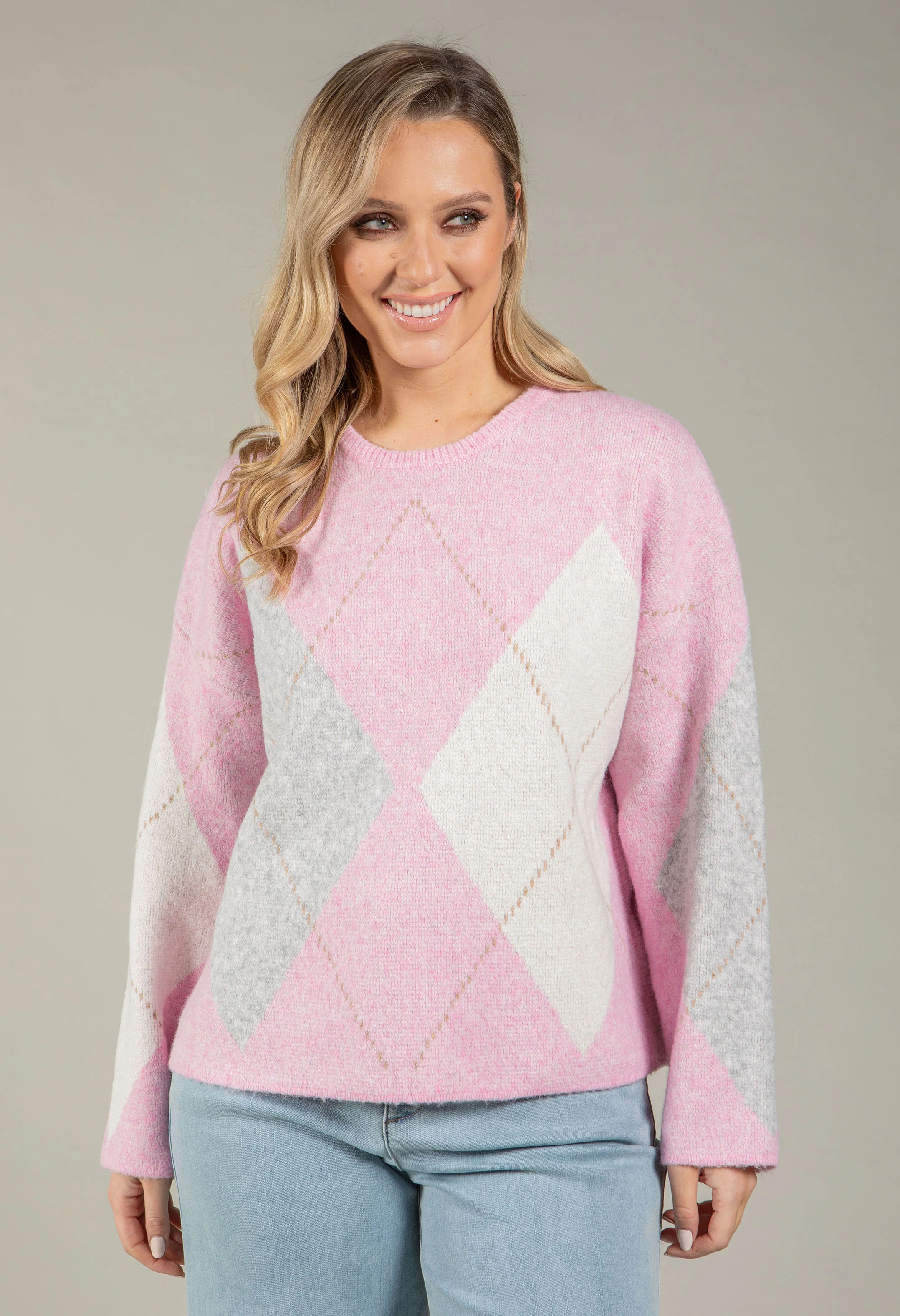 Argyle Knit Jumper - Image 6