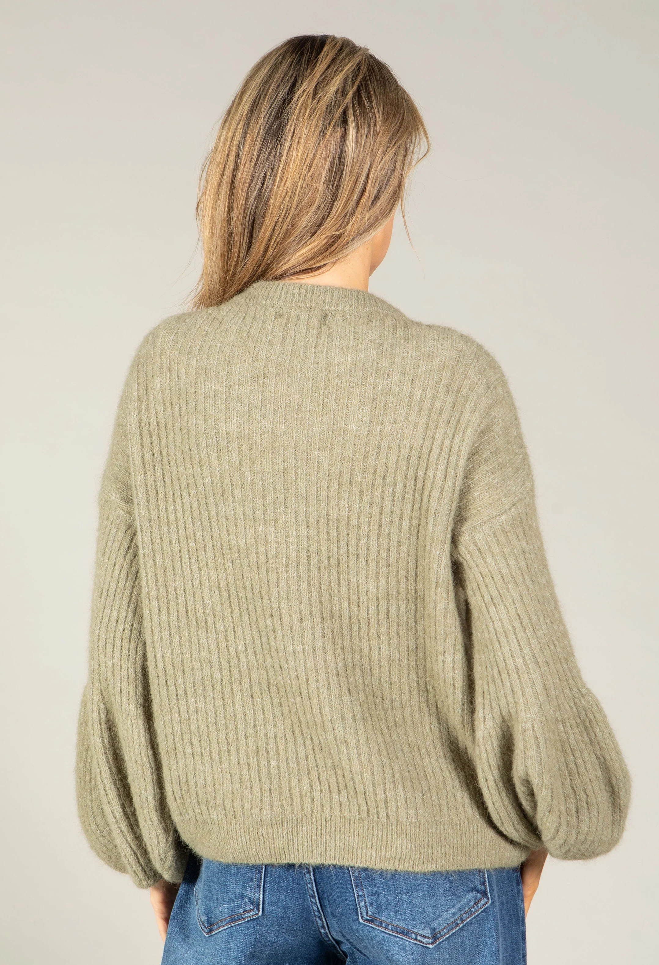 Balloon Sleeve Knit Jumper - Image 19