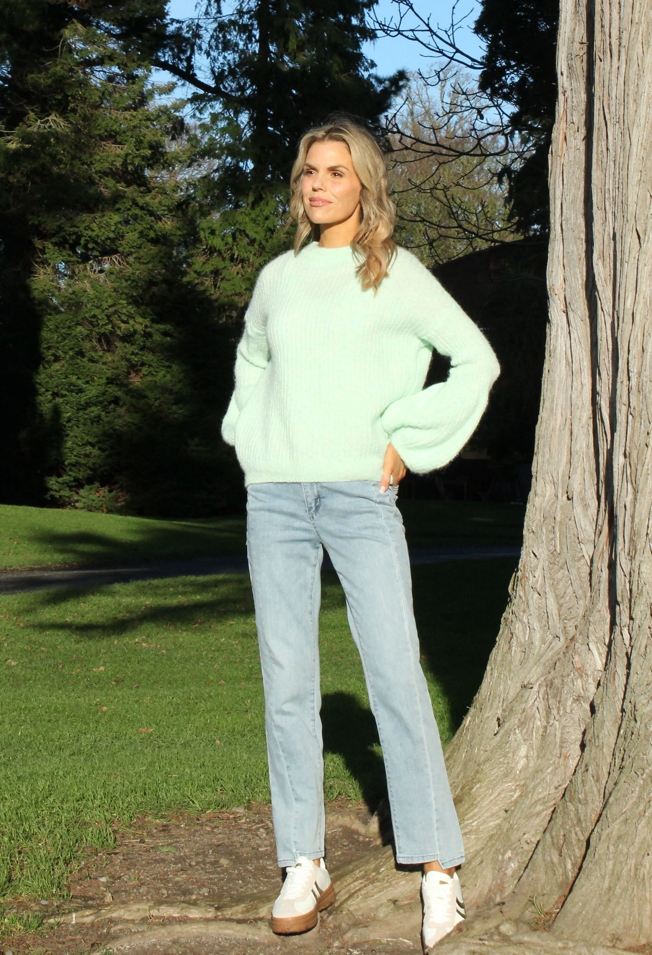 Balloon Sleeve Knit Jumper - Image 7
