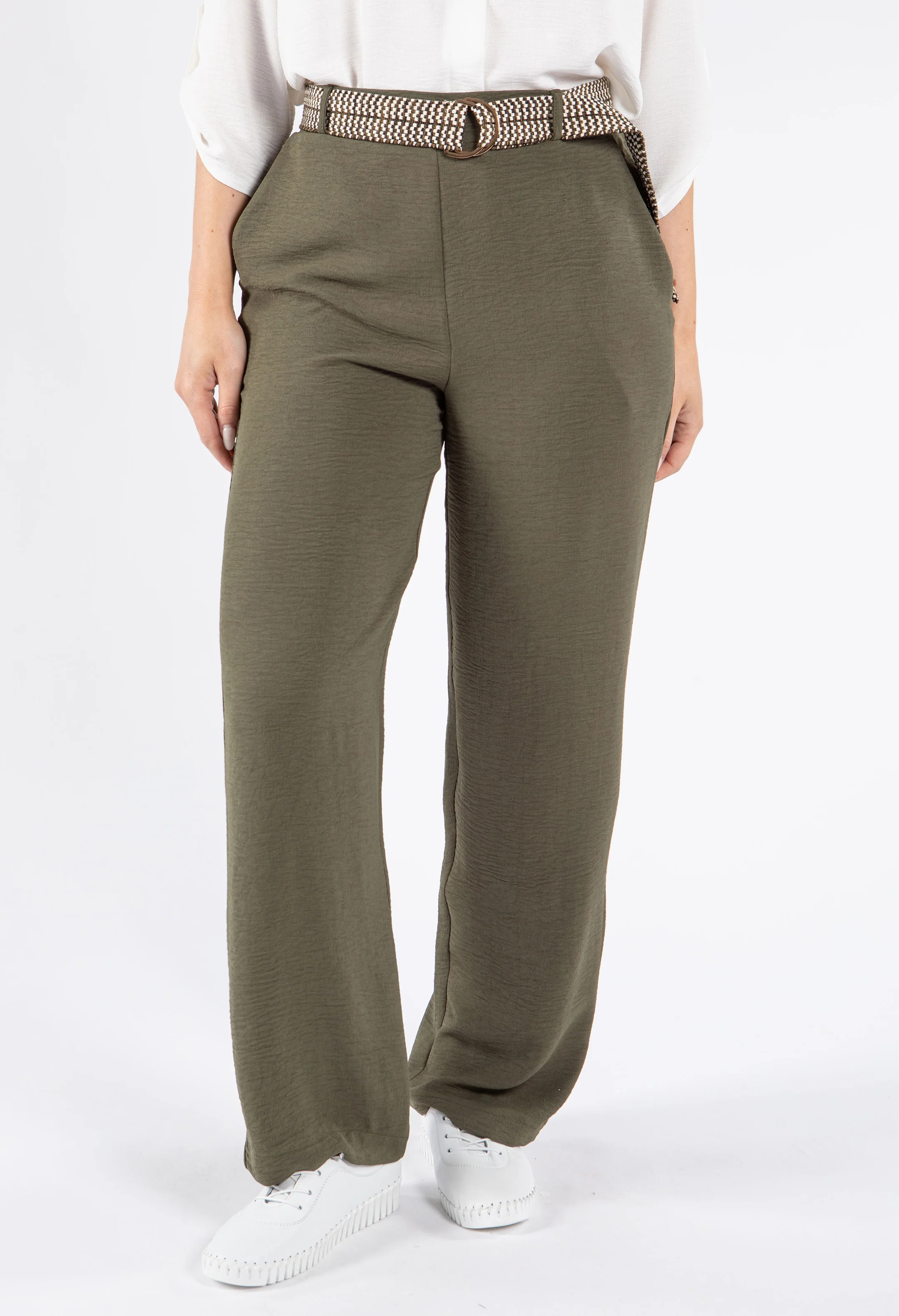 Belted Light Weight Trousers - Image 4