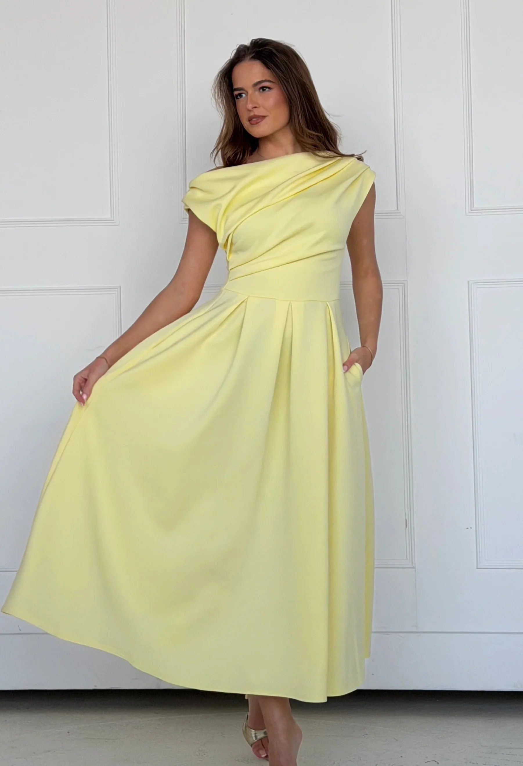Betty Asymmetric Midi Dress - Image 10