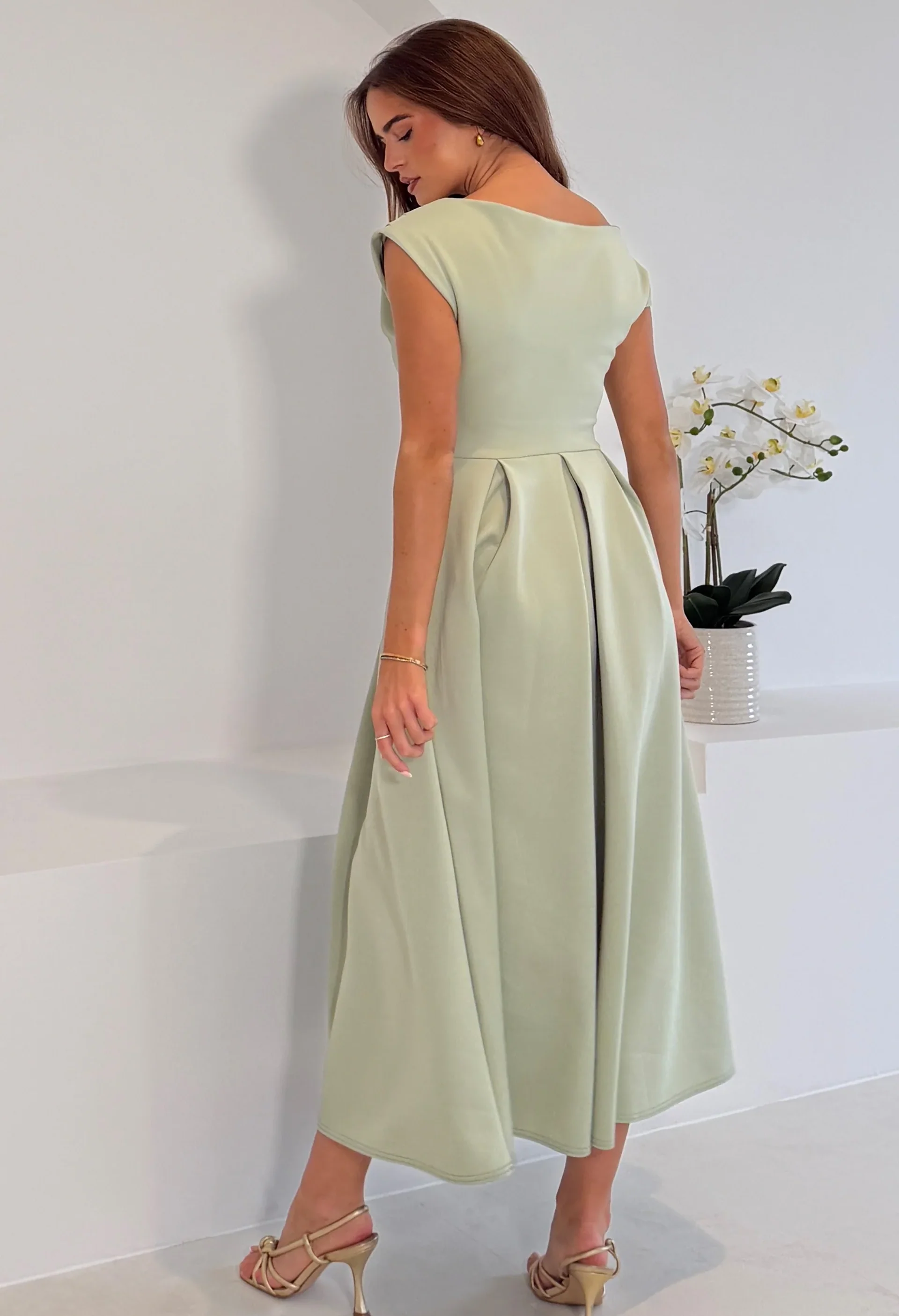Betty Asymmetric Midi Dress - Image 44