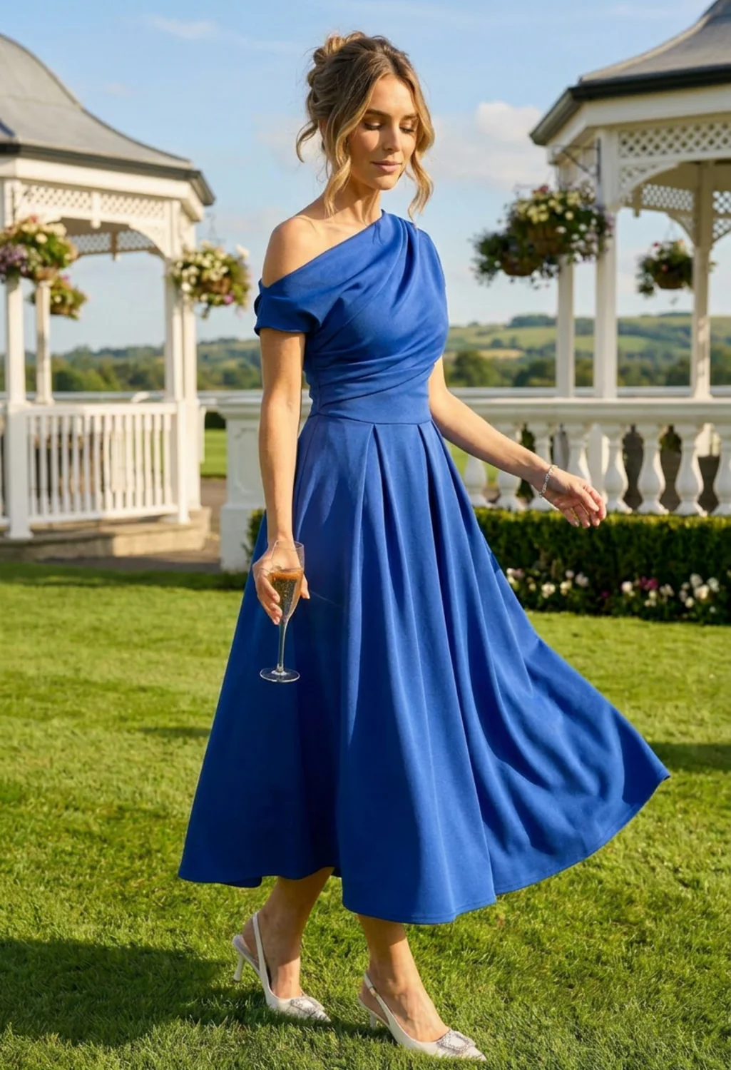 Betty Asymmetric Midi Dress - Image 45
