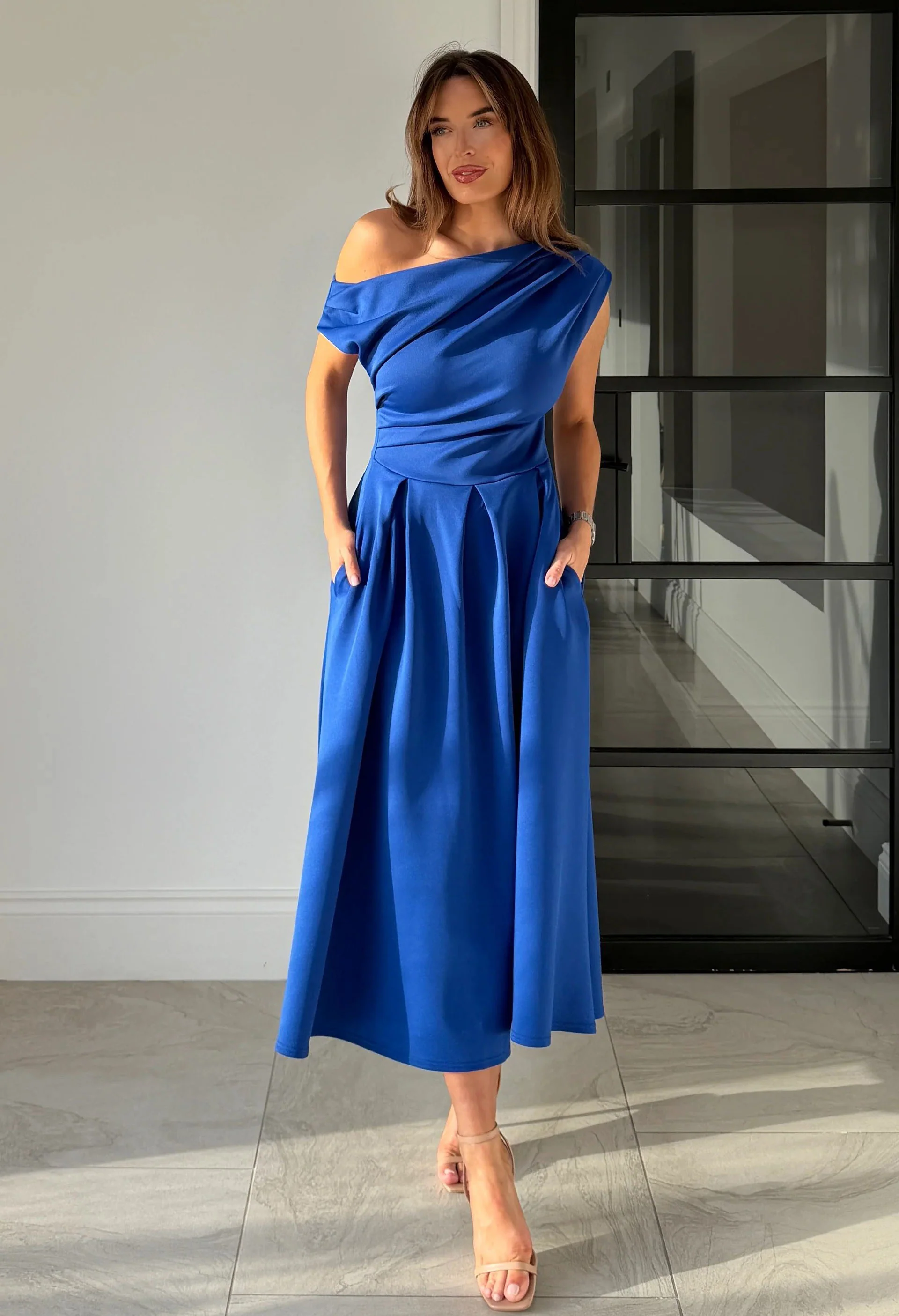 Betty Asymmetric Midi Dress - Image 46