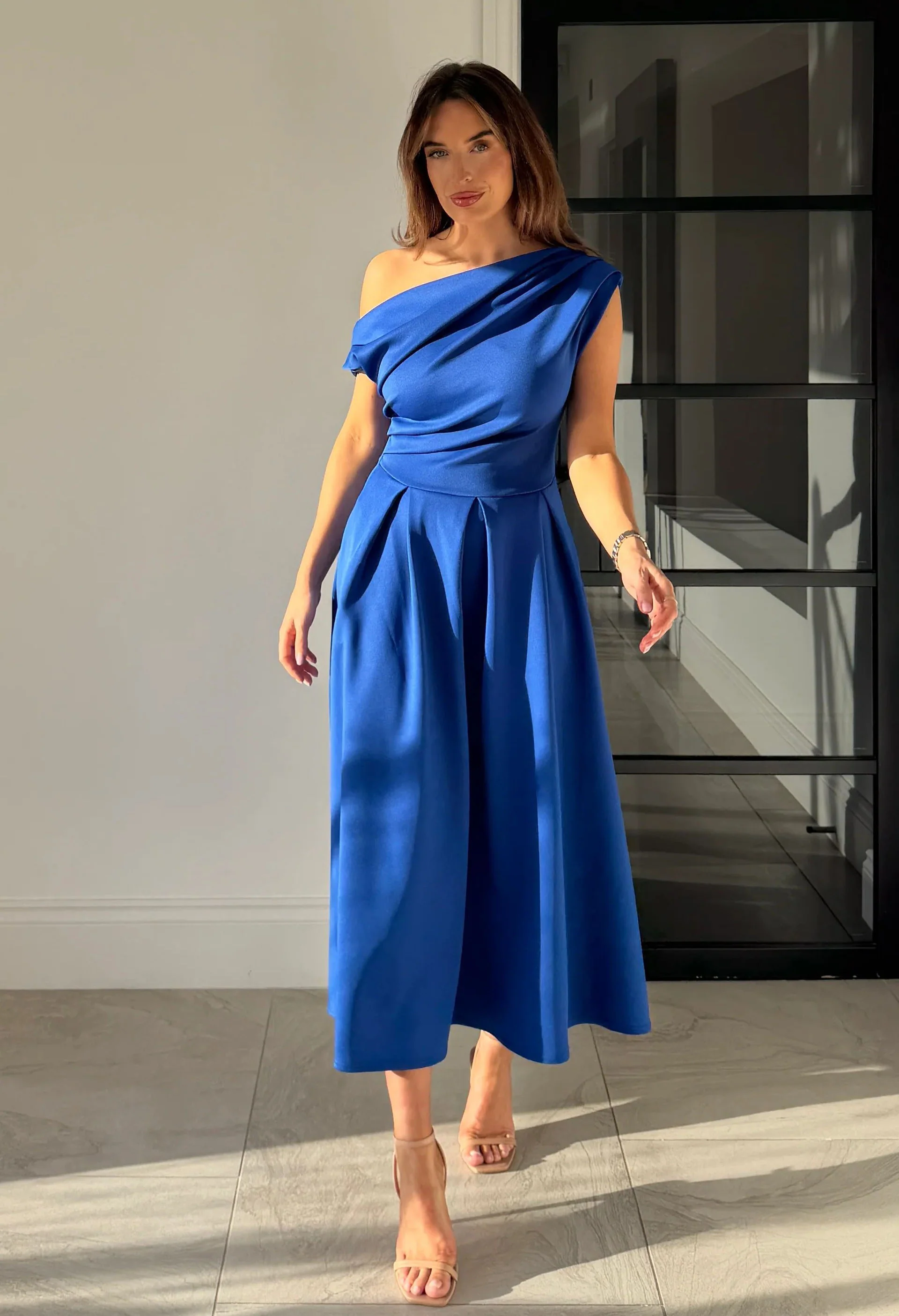 Betty Asymmetric Midi Dress - Image 47