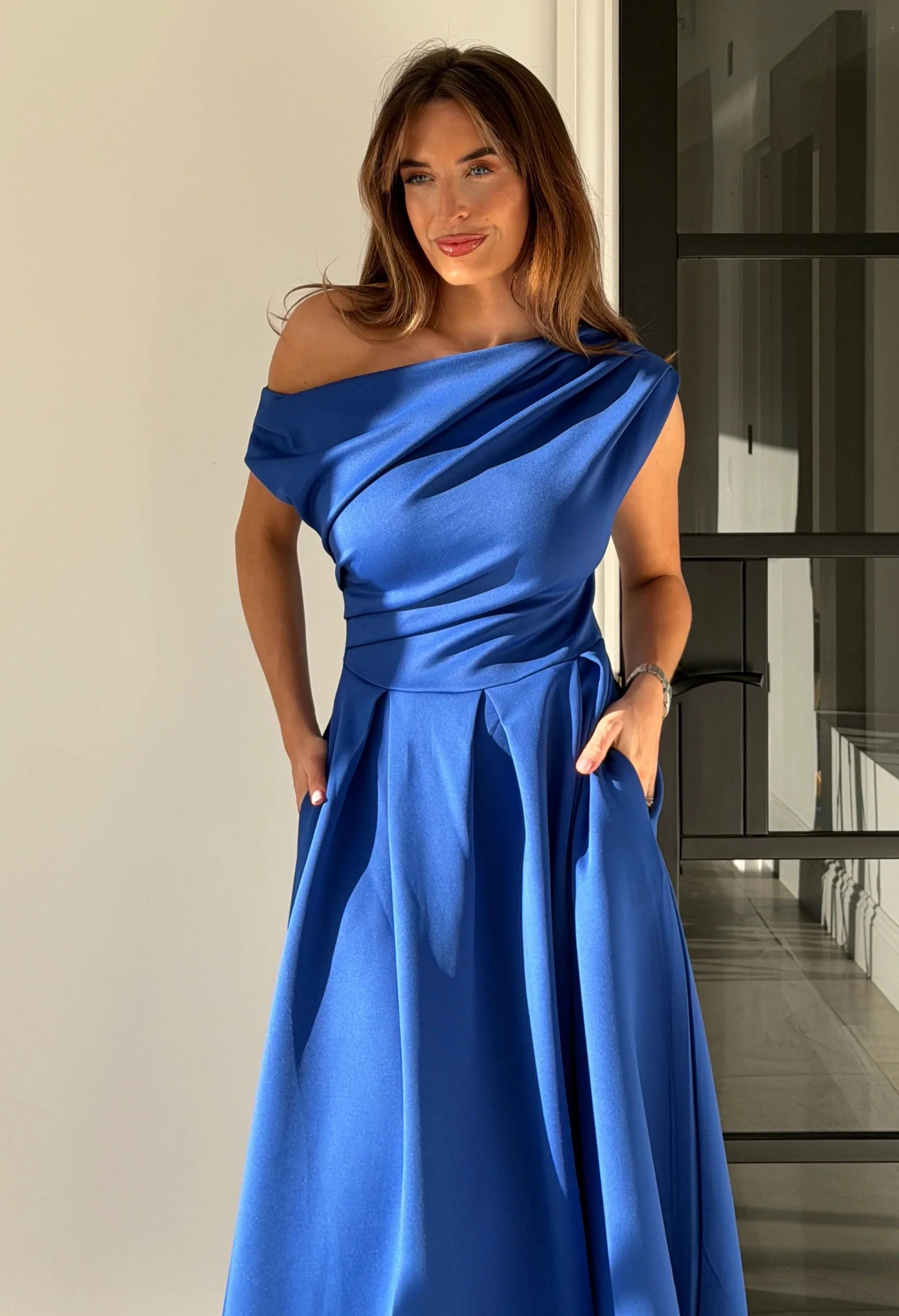 Betty Asymmetric Midi Dress - Image 48