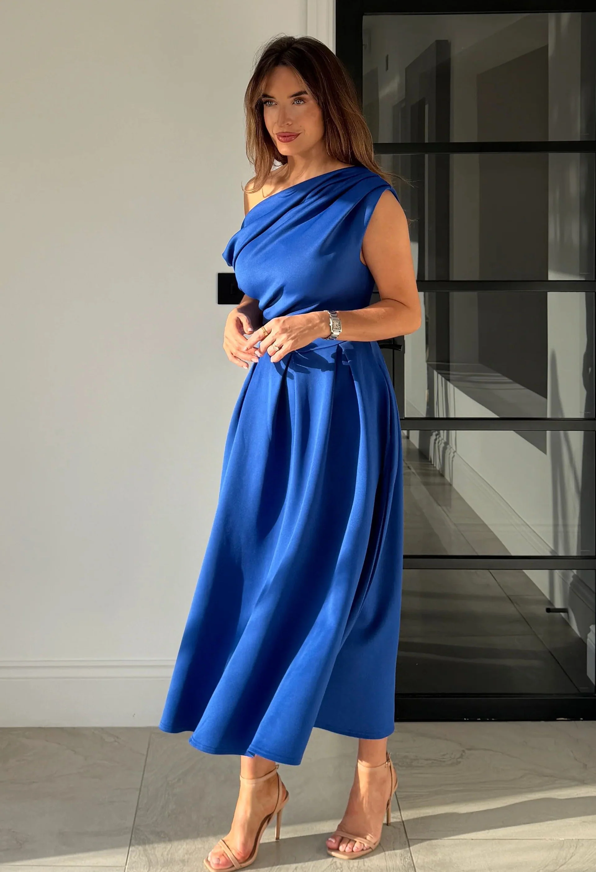 Betty Asymmetric Midi Dress - Image 49