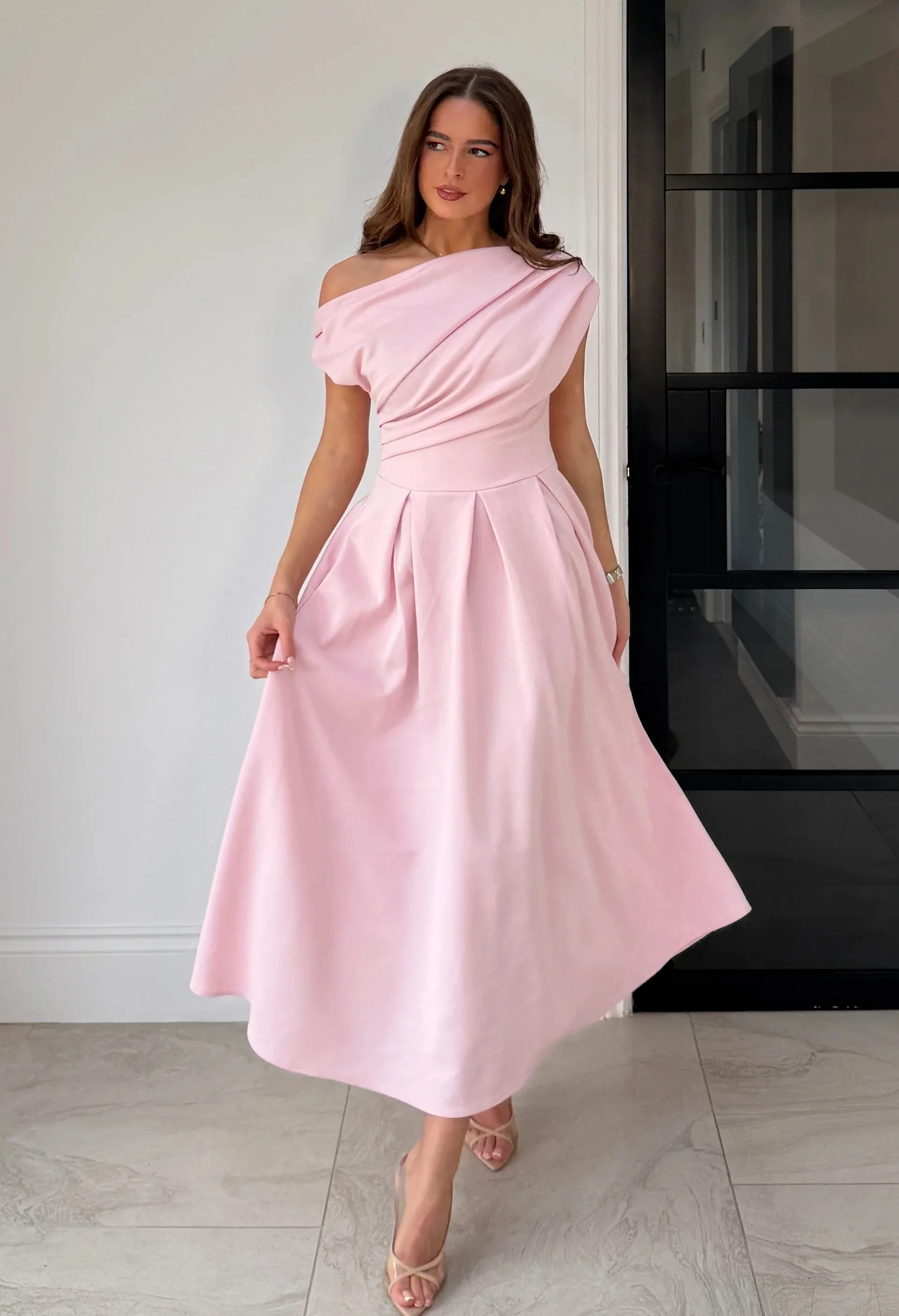 Betty Asymmetric Midi Dress - Image 6