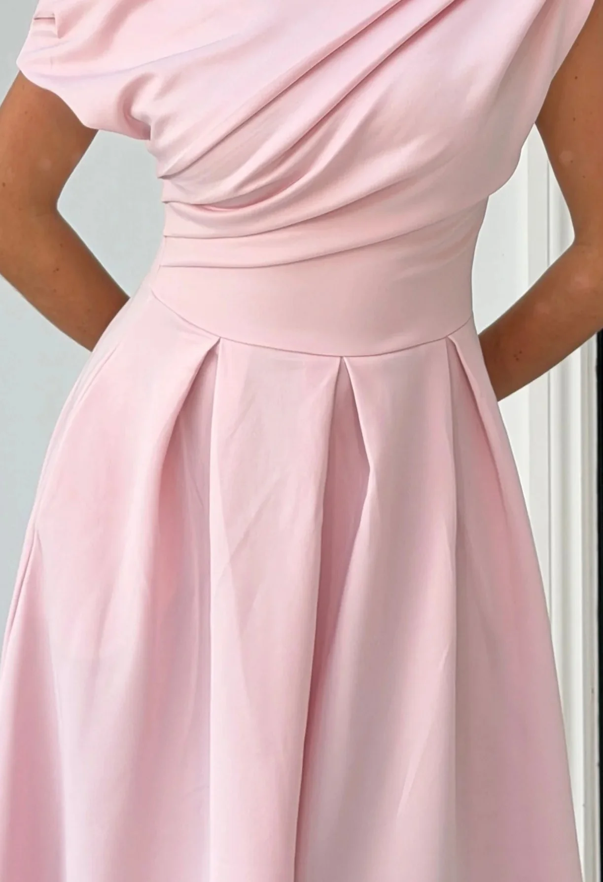 Betty Asymmetric Midi Dress - Image 7