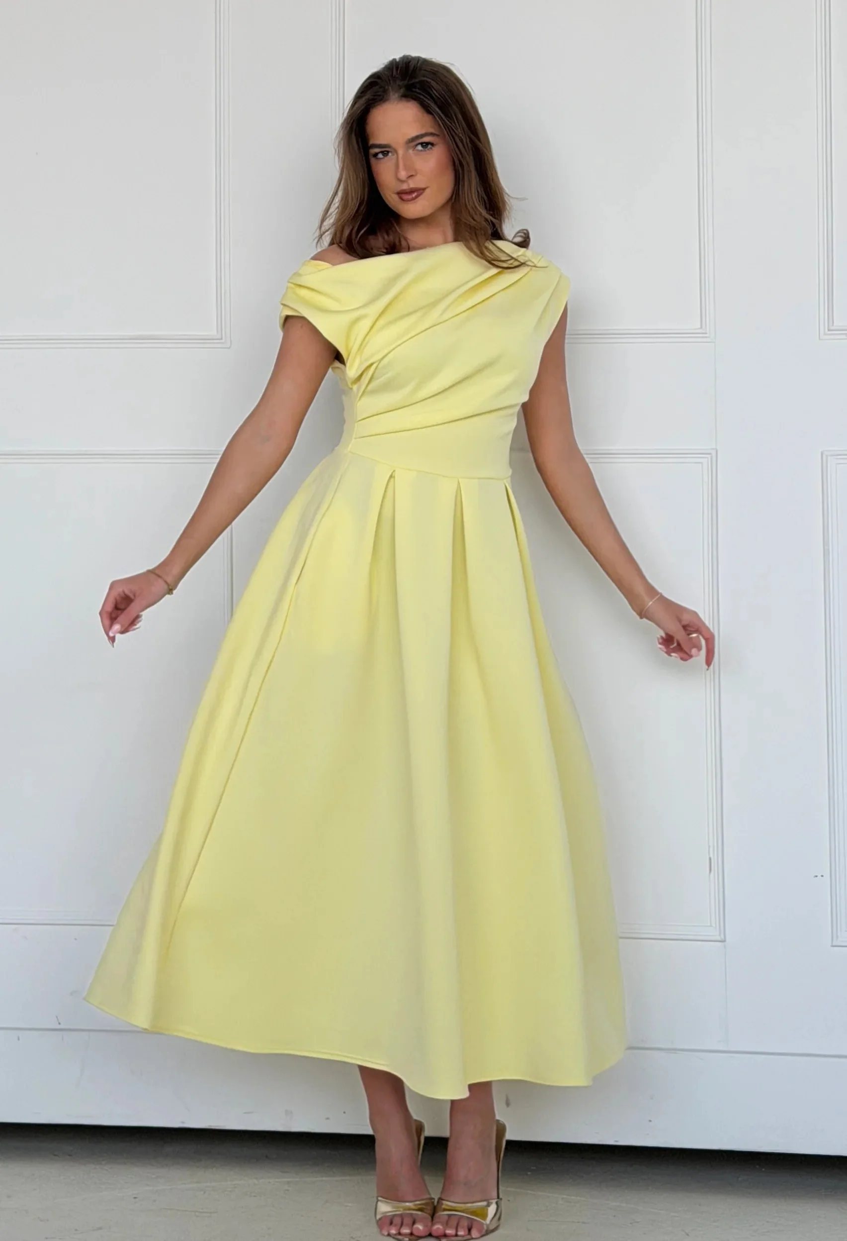 Betty Asymmetric Midi Dress - Image 9