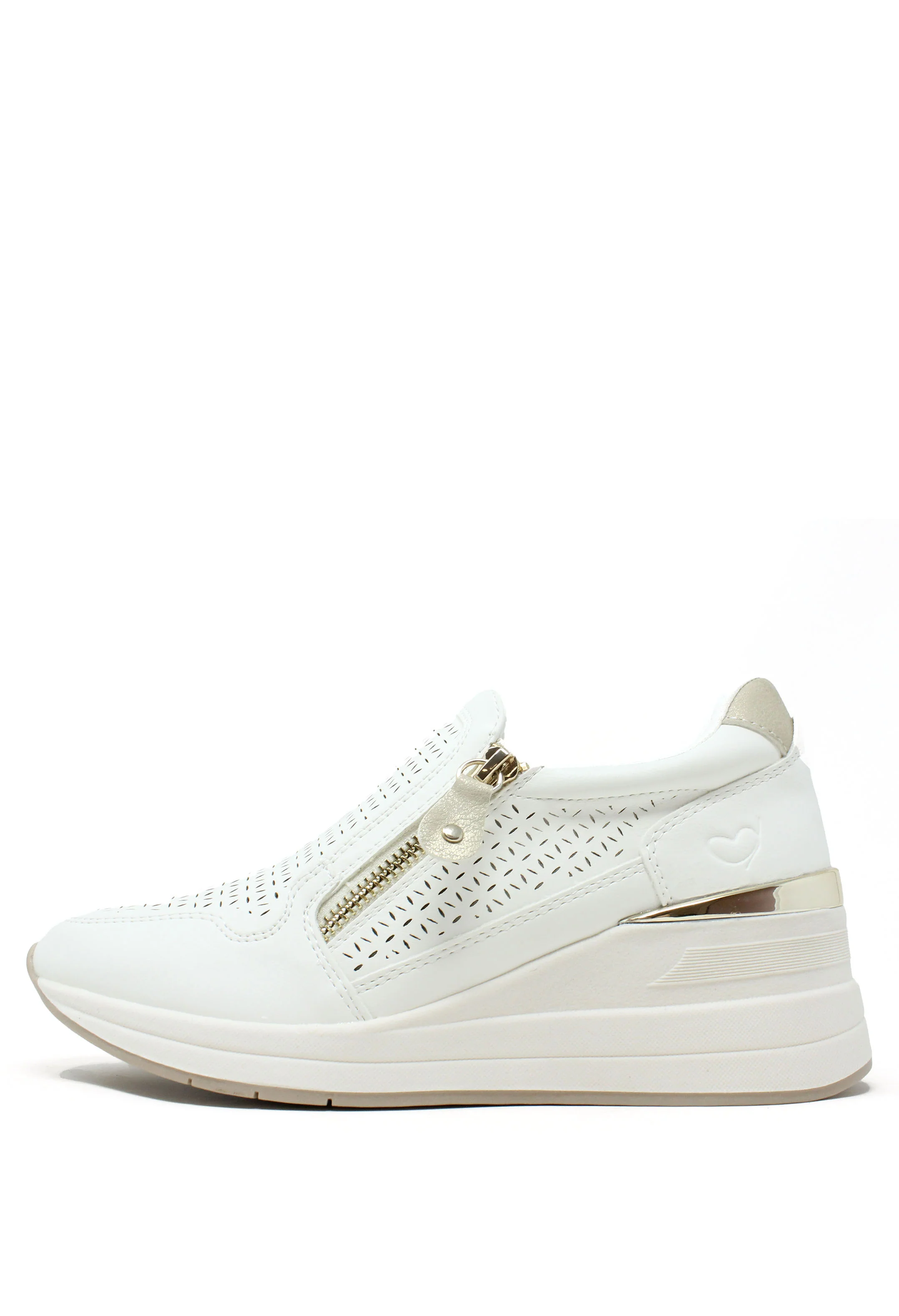Bianca Side Zip Wedge Trainer - Image 14