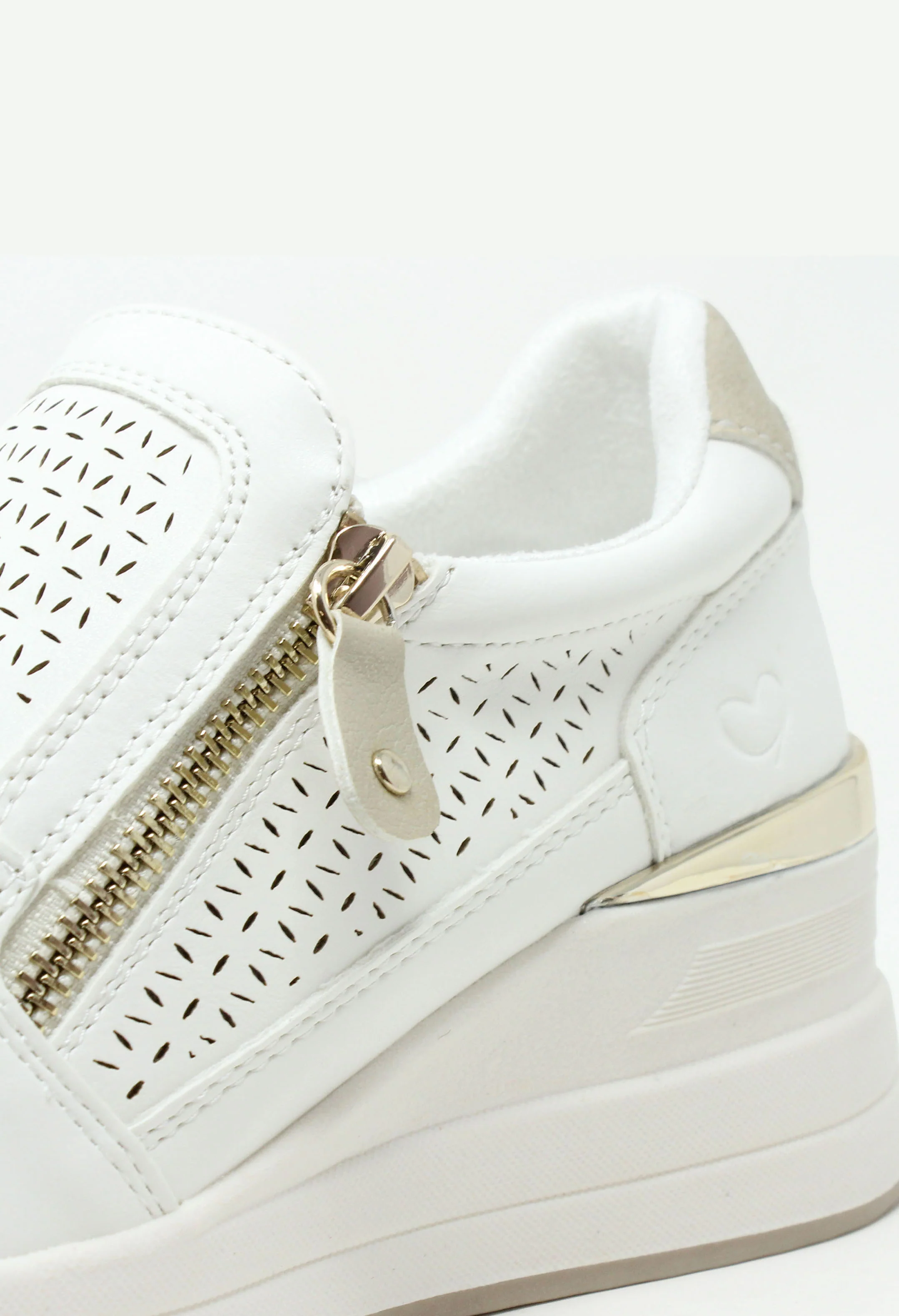 Bianca Side Zip Wedge Trainer - Image 15