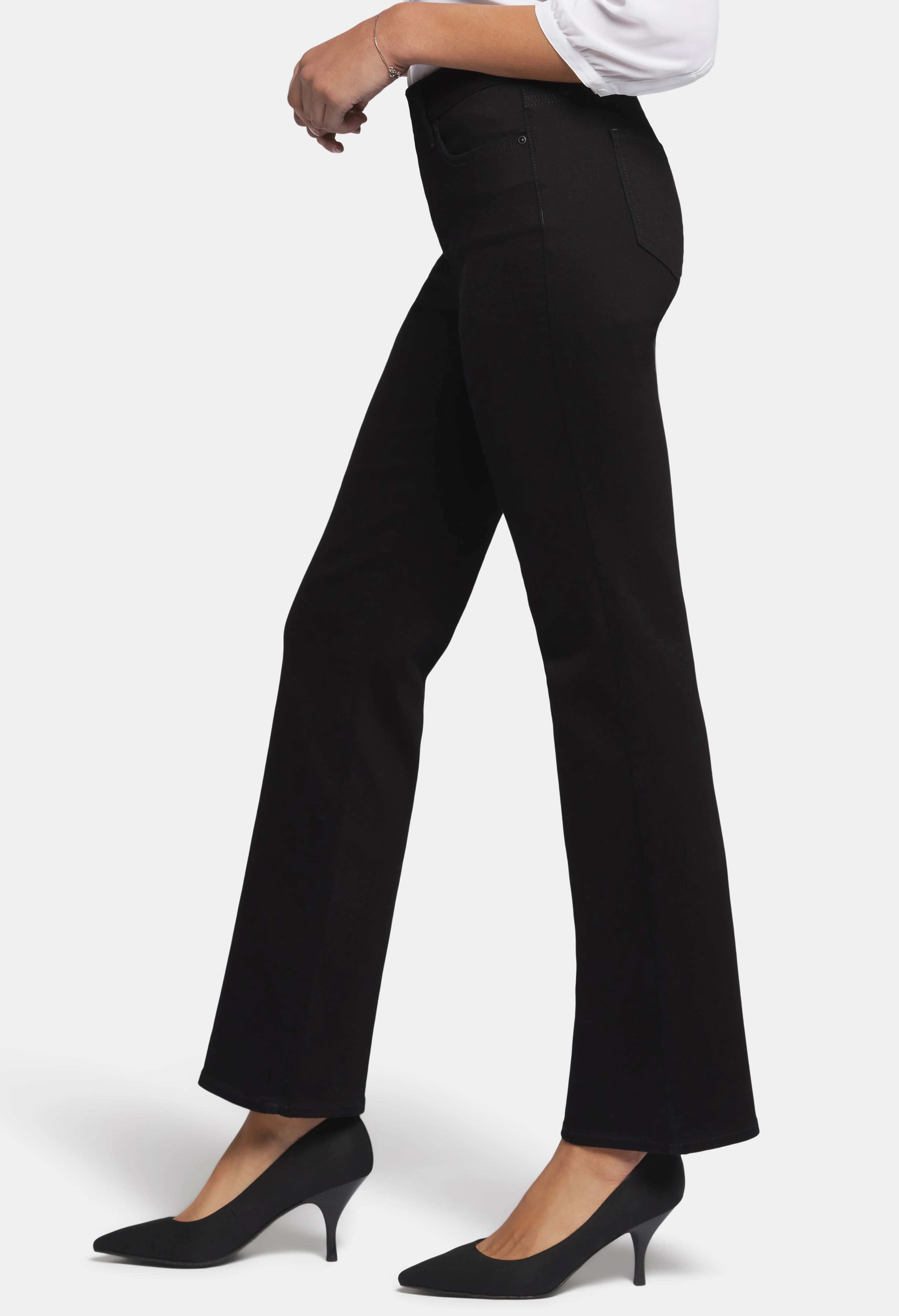 Blake High Rise Slim Flare Premium Denim Jeans - Image 4