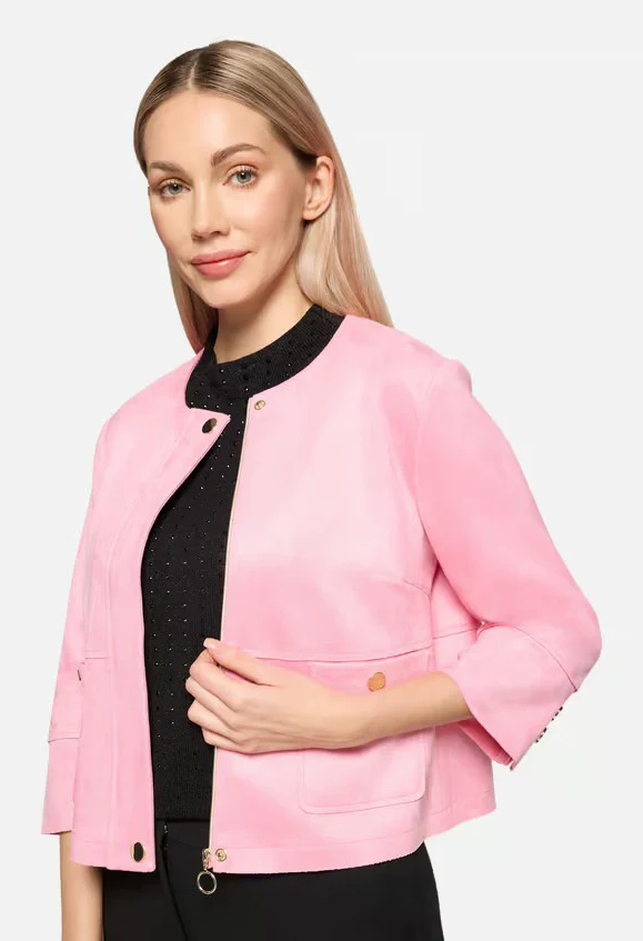 Blazer jacket with patch pockets - Image 4