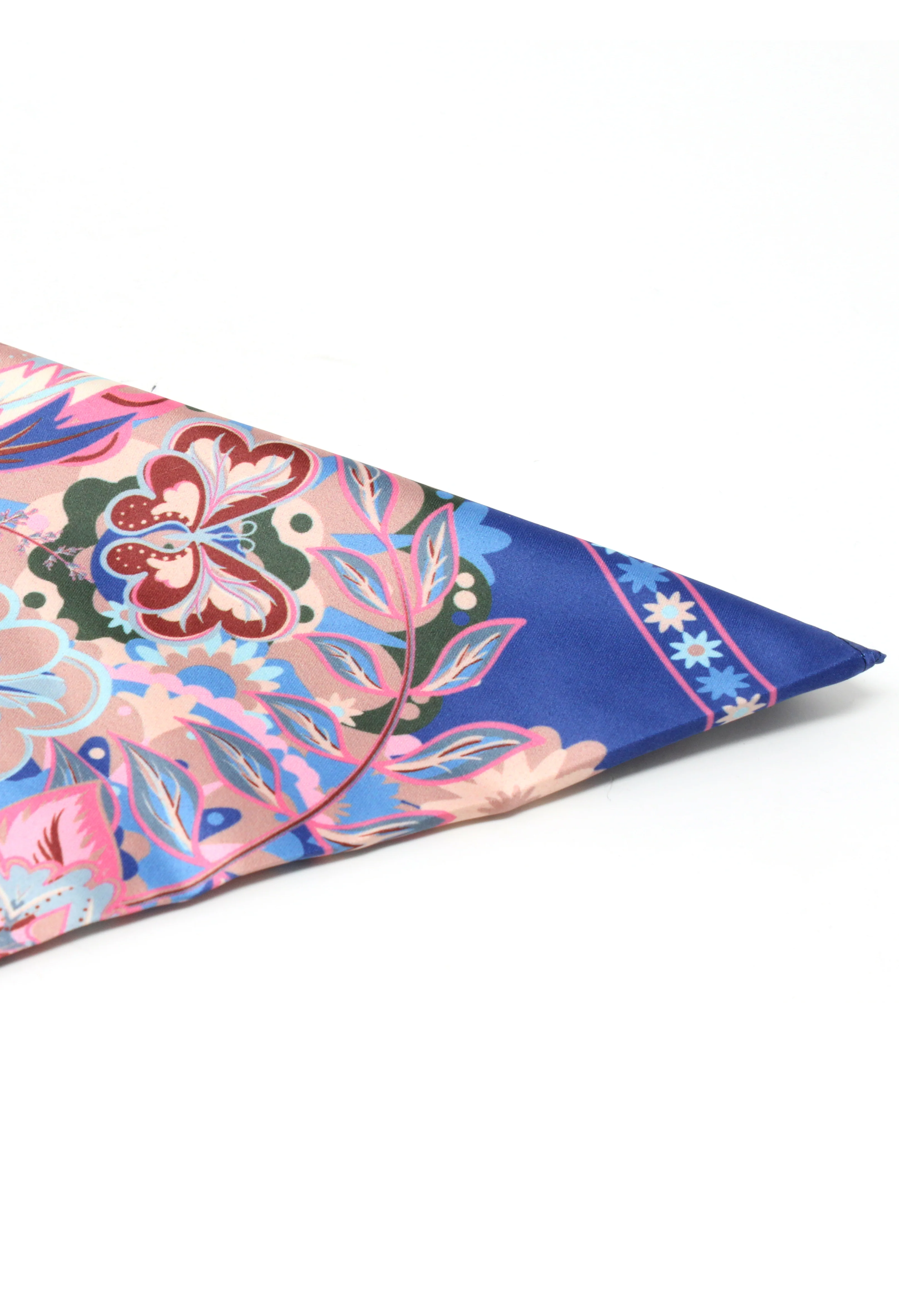 Bold Butterfly Print Satin Scarf - Image 2