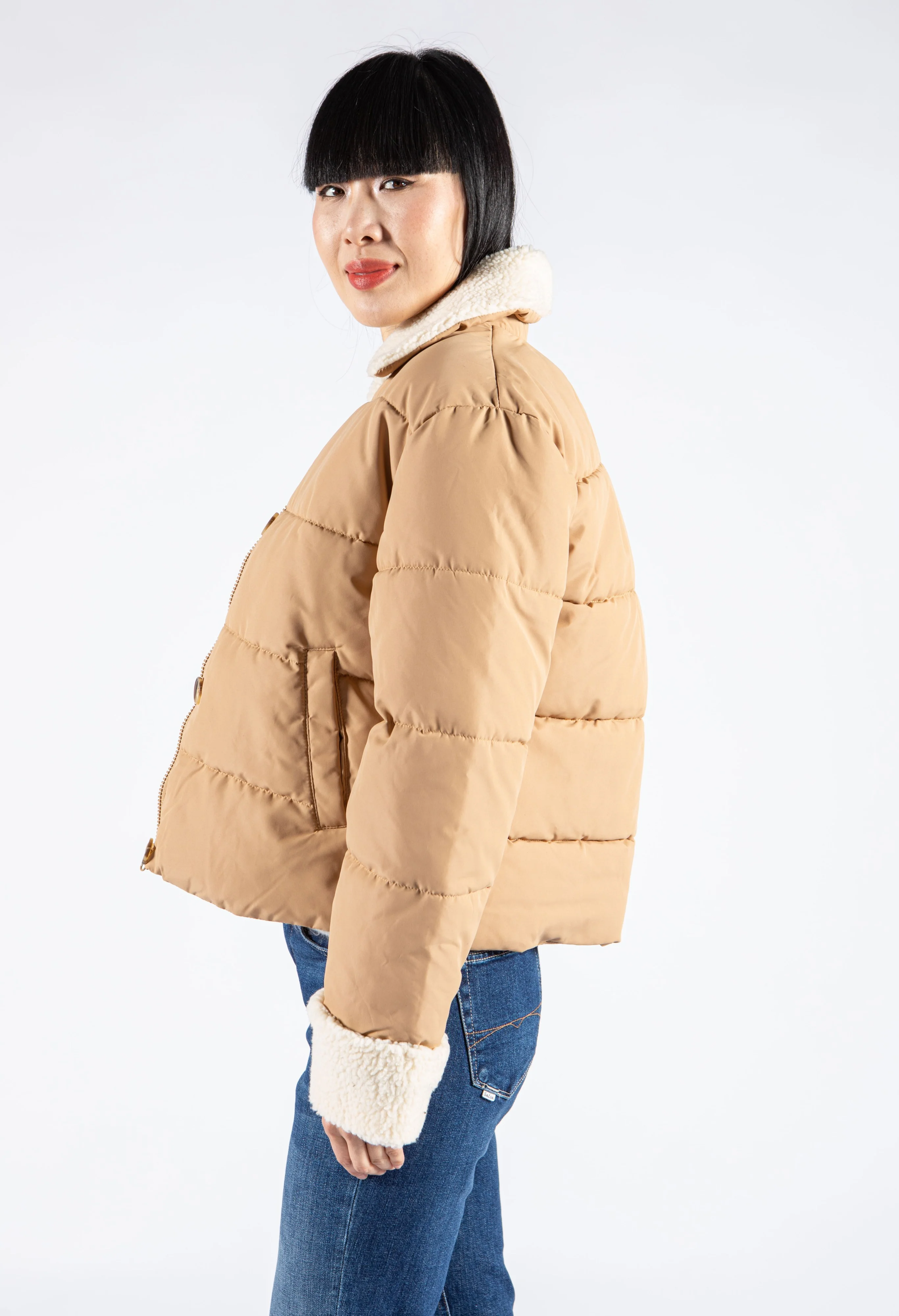 Borg Collar Coat - Image 3