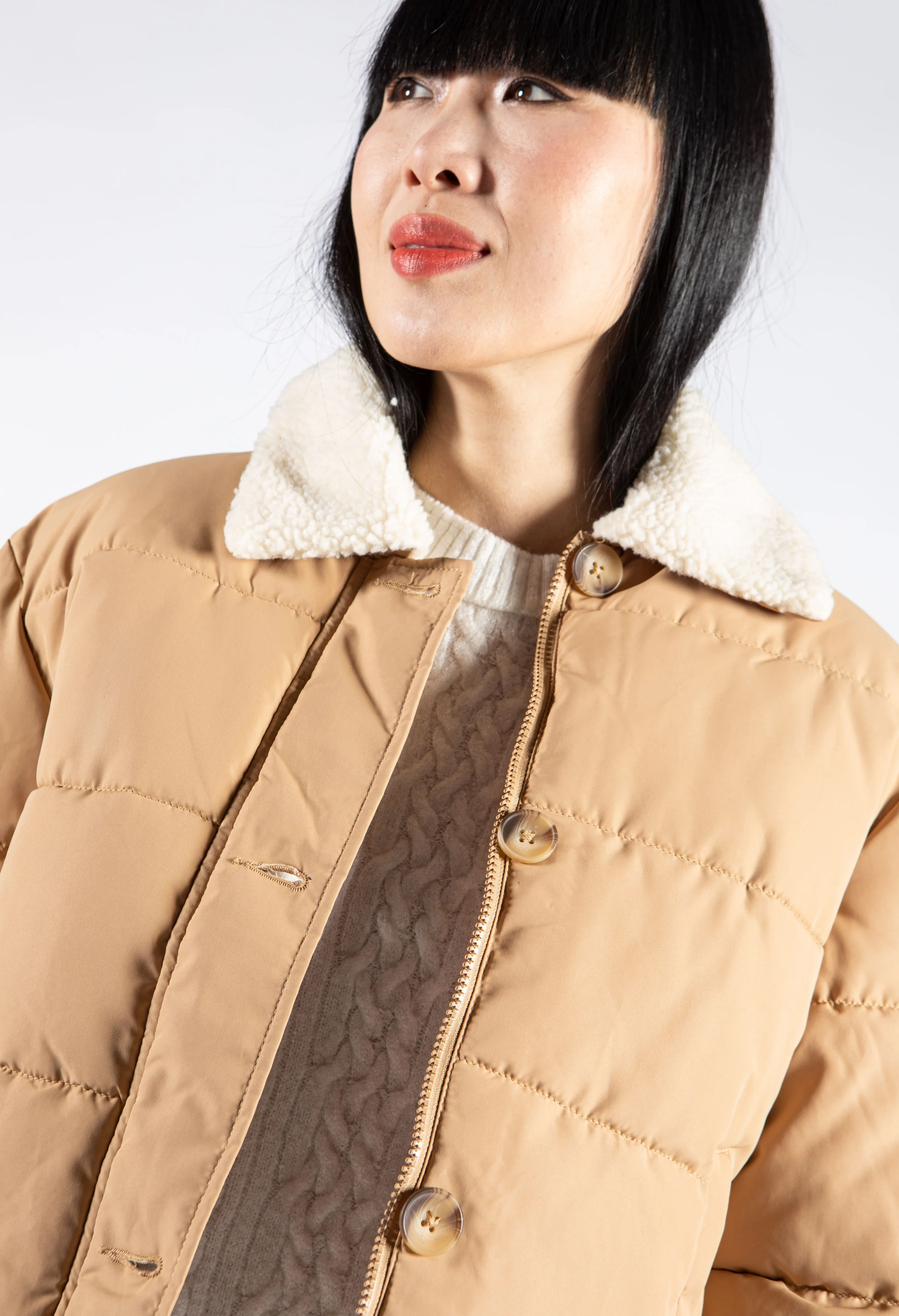 Borg Collar Coat - Image 5