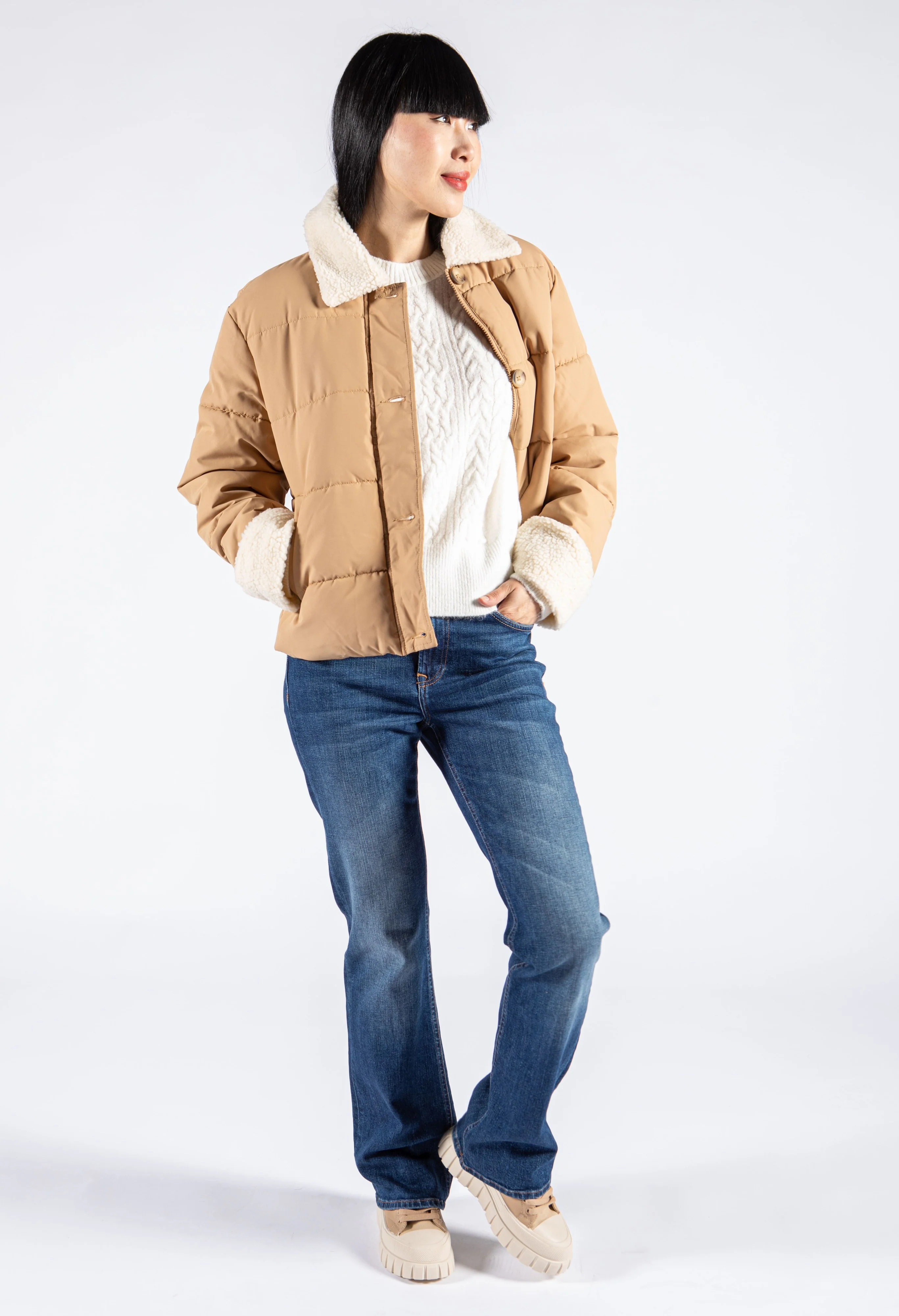 Borg Collar Coat - Image 6