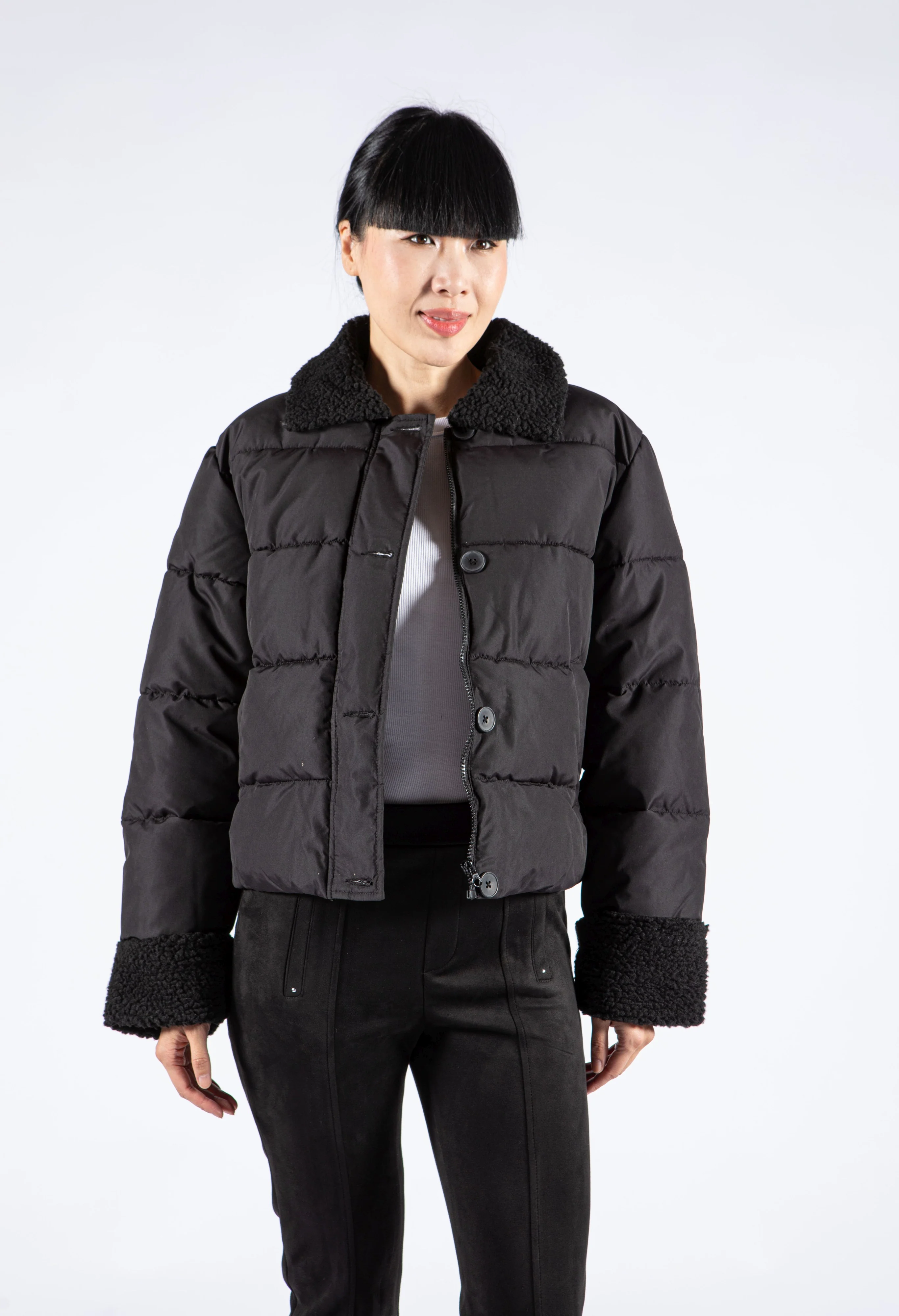 Borg Collar Coat - Image 7