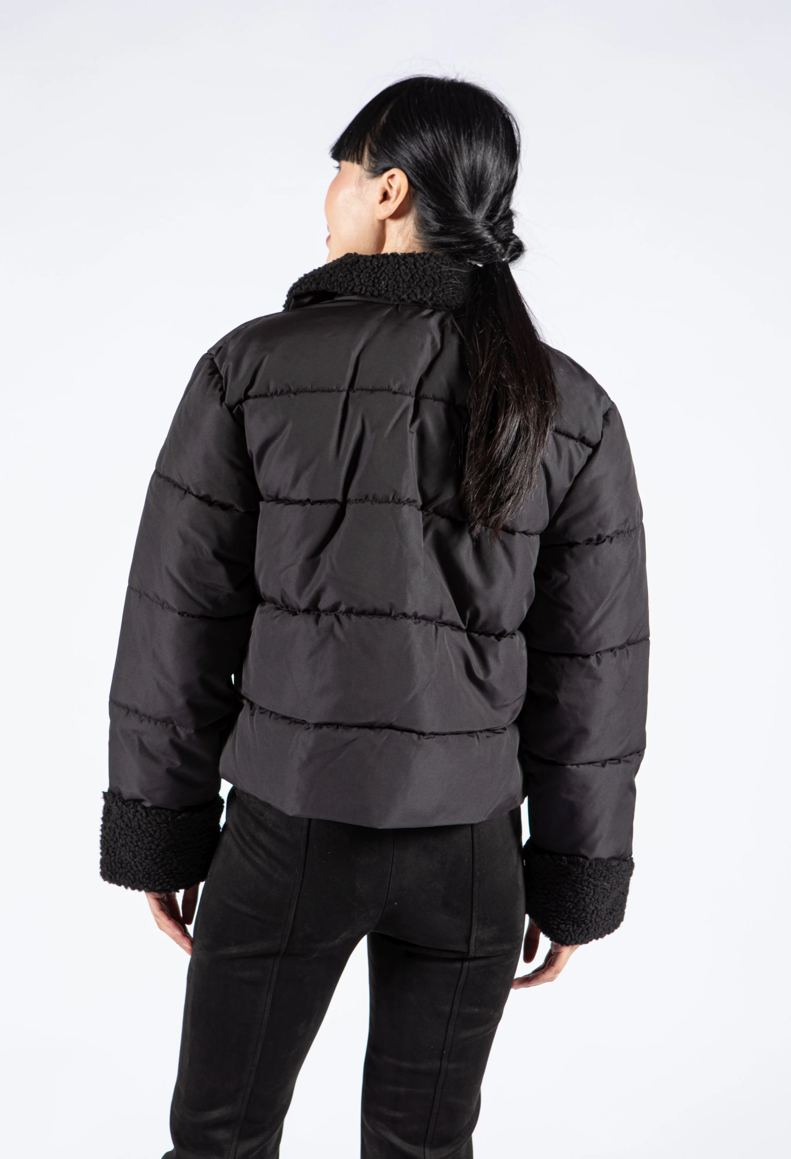 Borg Collar Coat - Image 9