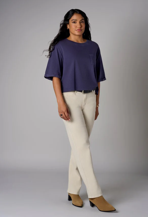 Boxy Fit Round Neck Top - Image 2